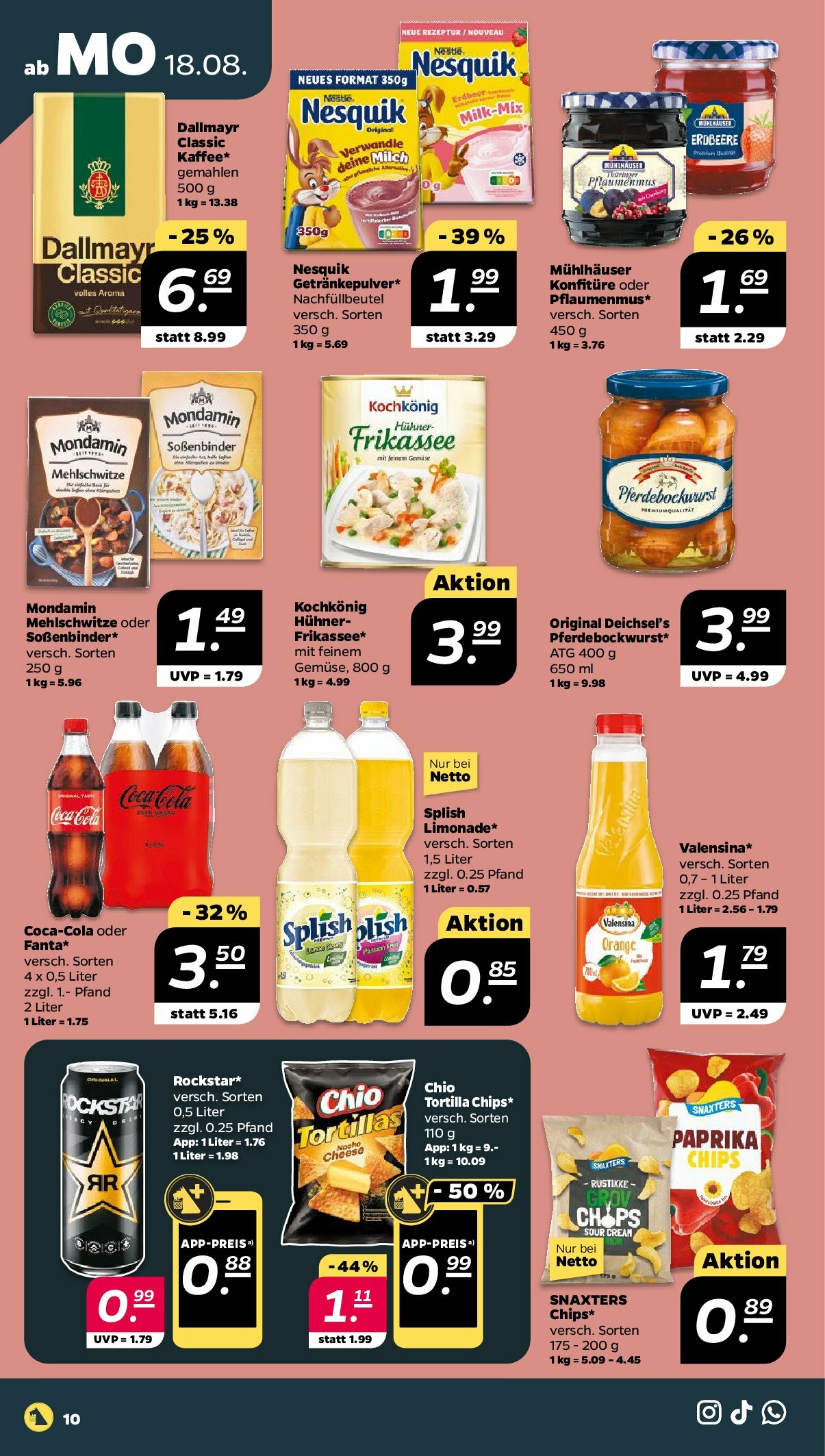netto - Netto-Prospekt gültig vom 18.08. bis 23.08. - page: 10