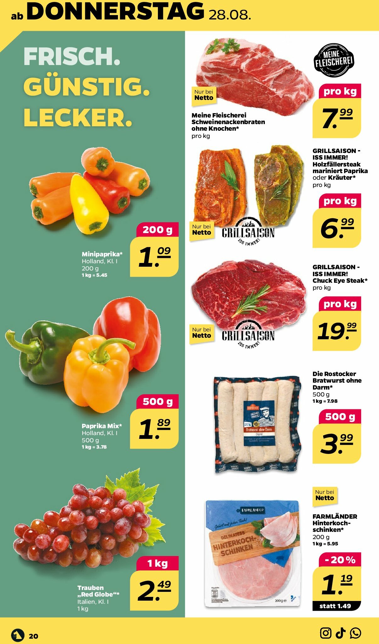 netto - Netto-Prospekt gültig vom 25.08. bis 30.08. - page: 20