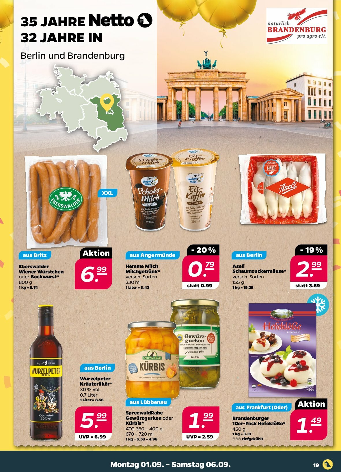 netto - Netto-Prospekt gültig vom 01.09. bis 06.09. - page: 19