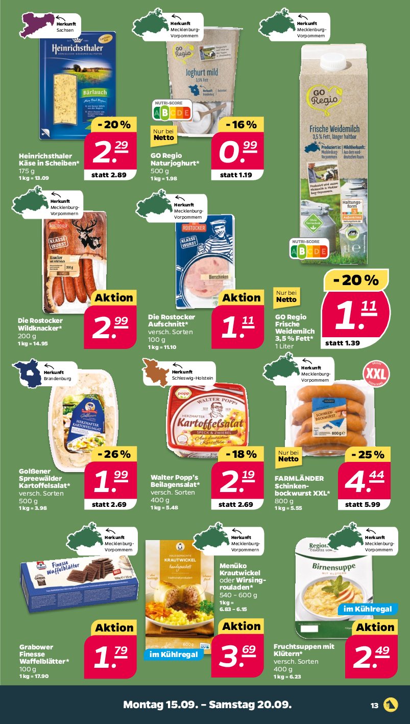 netto - Netto-Prospekt gültig vom 15.09. bis 20.09. - page: 13