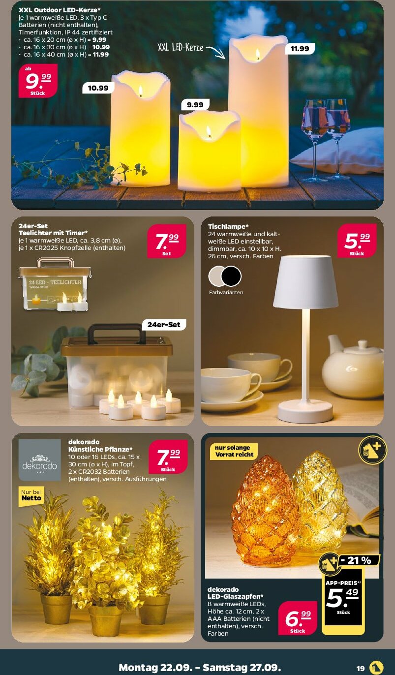 netto - Netto-Prospekt gültig vom 22.09. bis 27.09. - page: 19