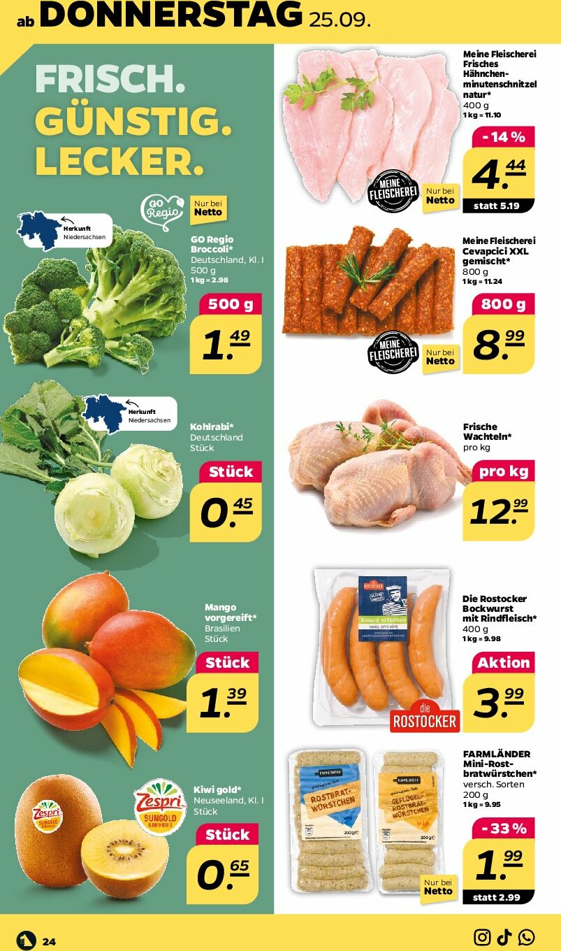 netto - Netto-Prospekt gültig vom 22.09. bis 27.09. - page: 24