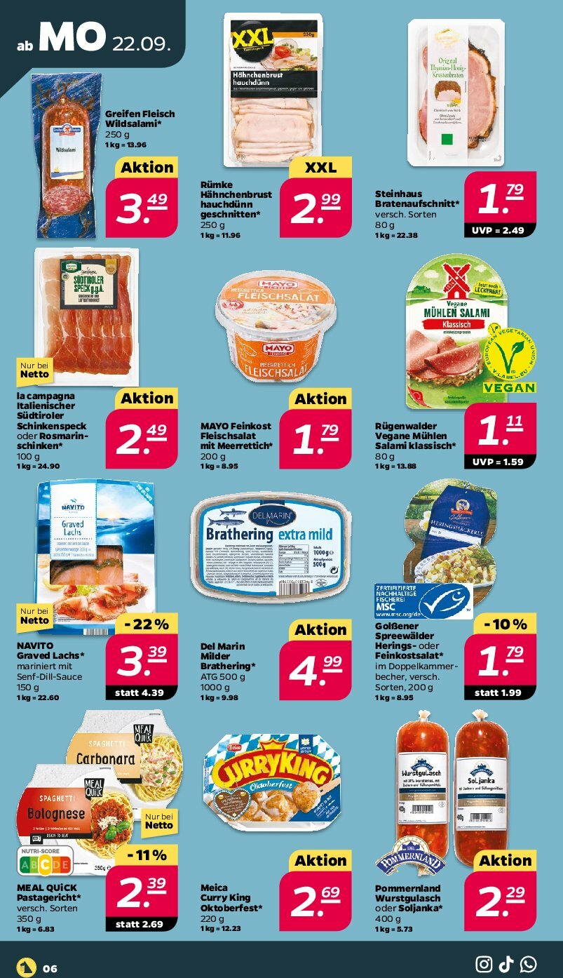 netto - Netto-Prospekt gültig vom 22.09. bis 27.09. - page: 6