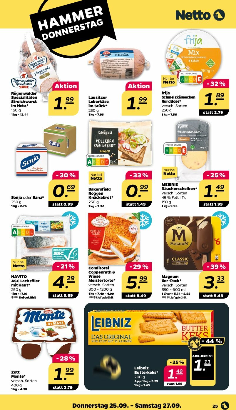 netto - Netto-Prospekt gültig vom 22.09. bis 27.09. - page: 25