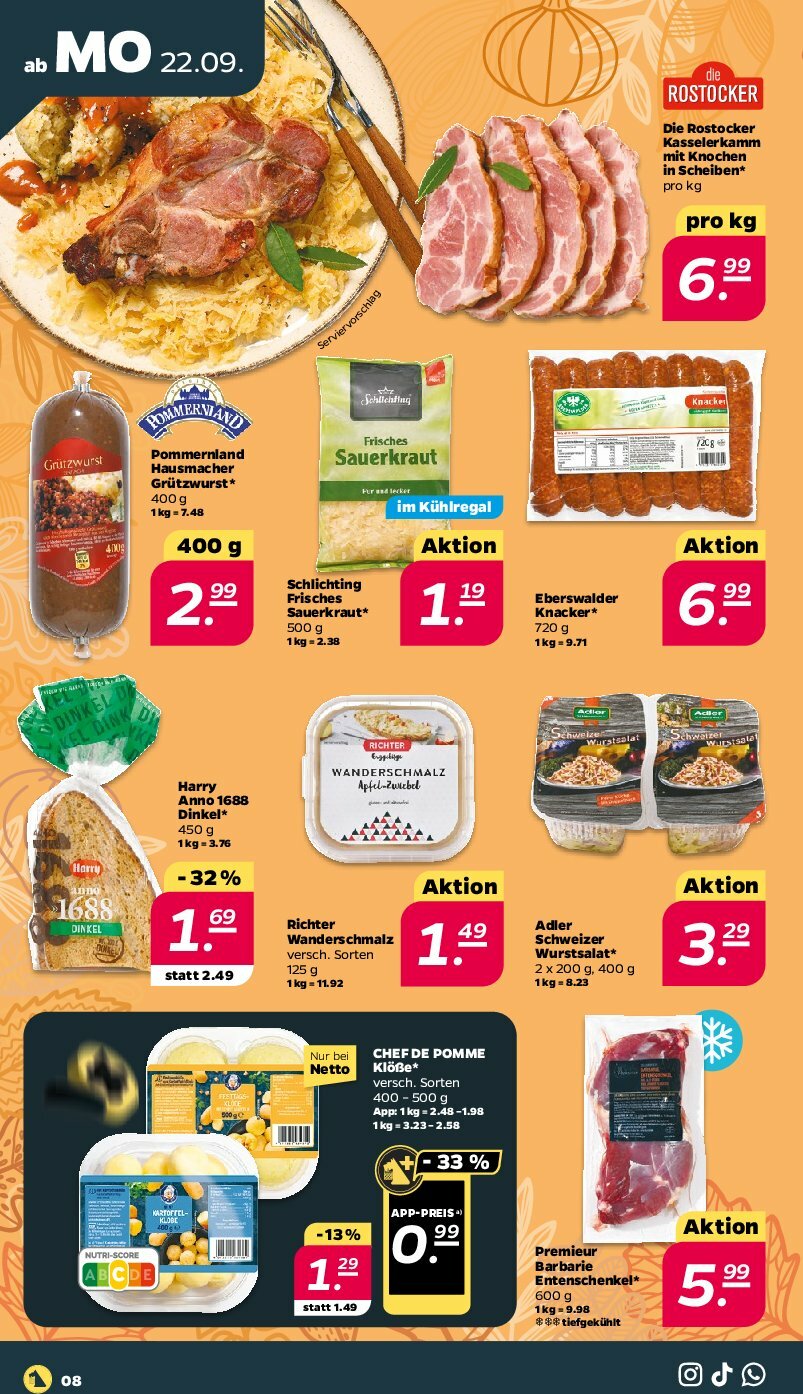netto - Netto-Prospekt gültig vom 22.09. bis 27.09. - page: 8