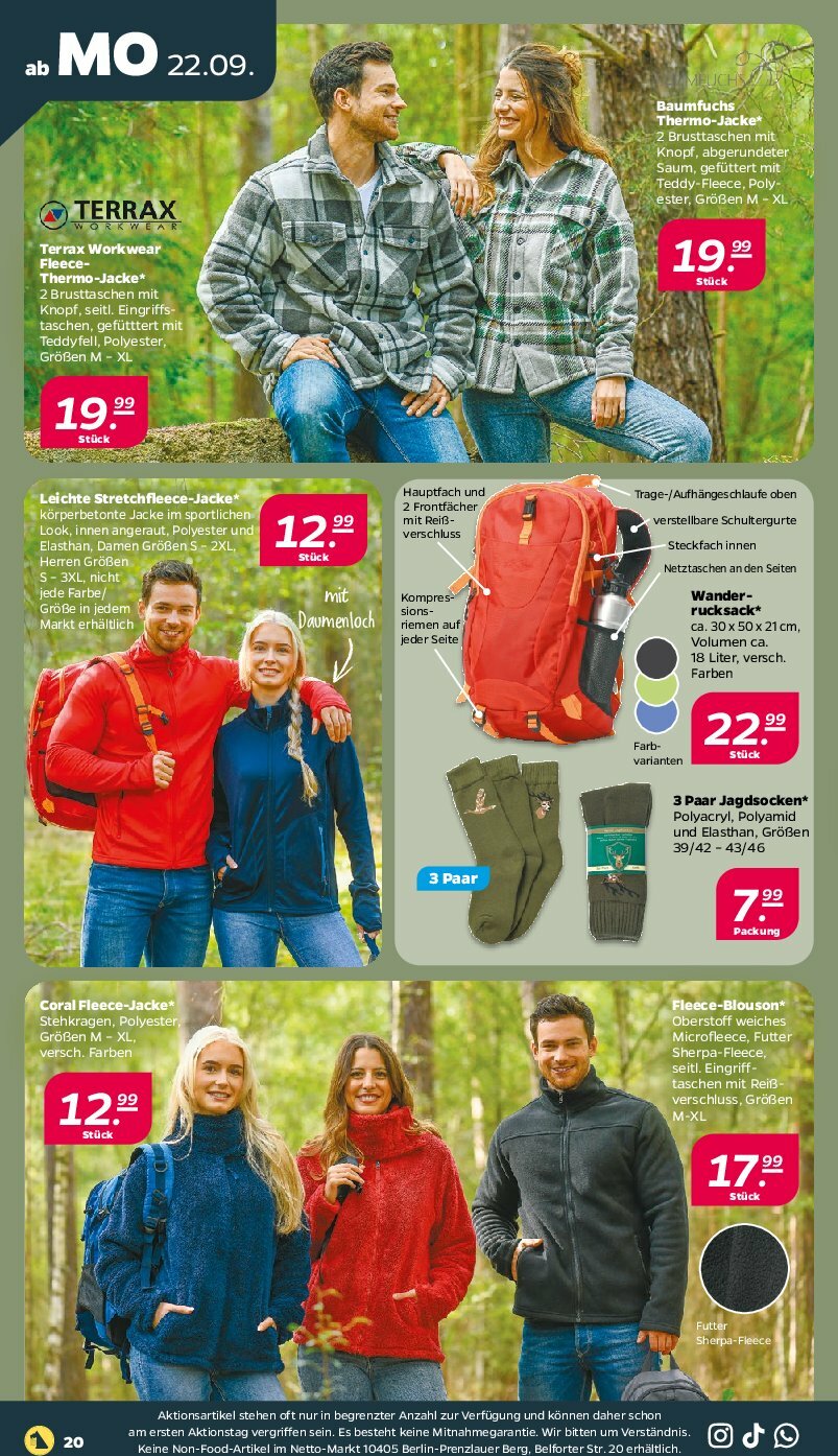netto - Netto-Prospekt gültig vom 22.09. bis 27.09. - page: 20