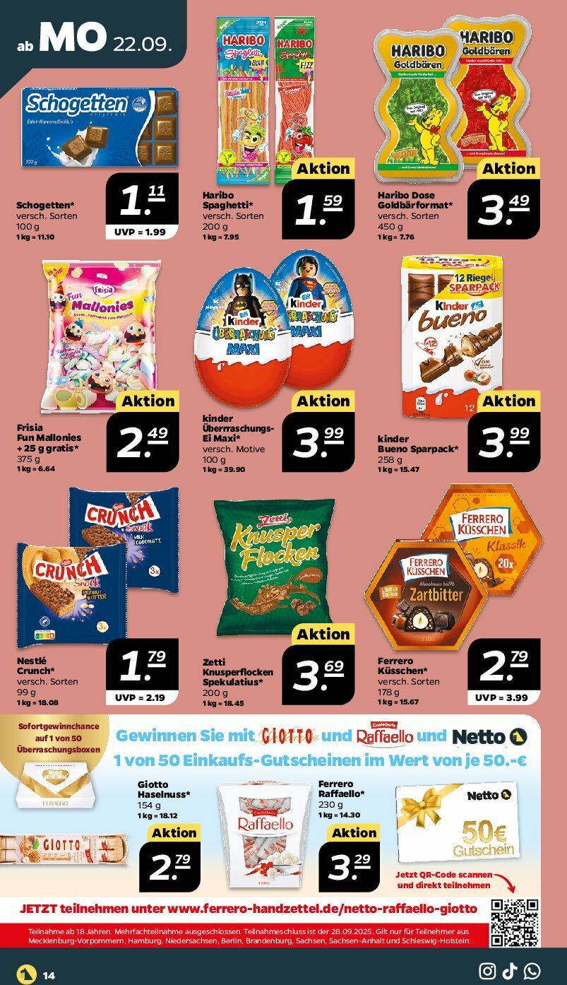 netto - Netto-Prospekt gültig vom 22.09. bis 27.09. - page: 14