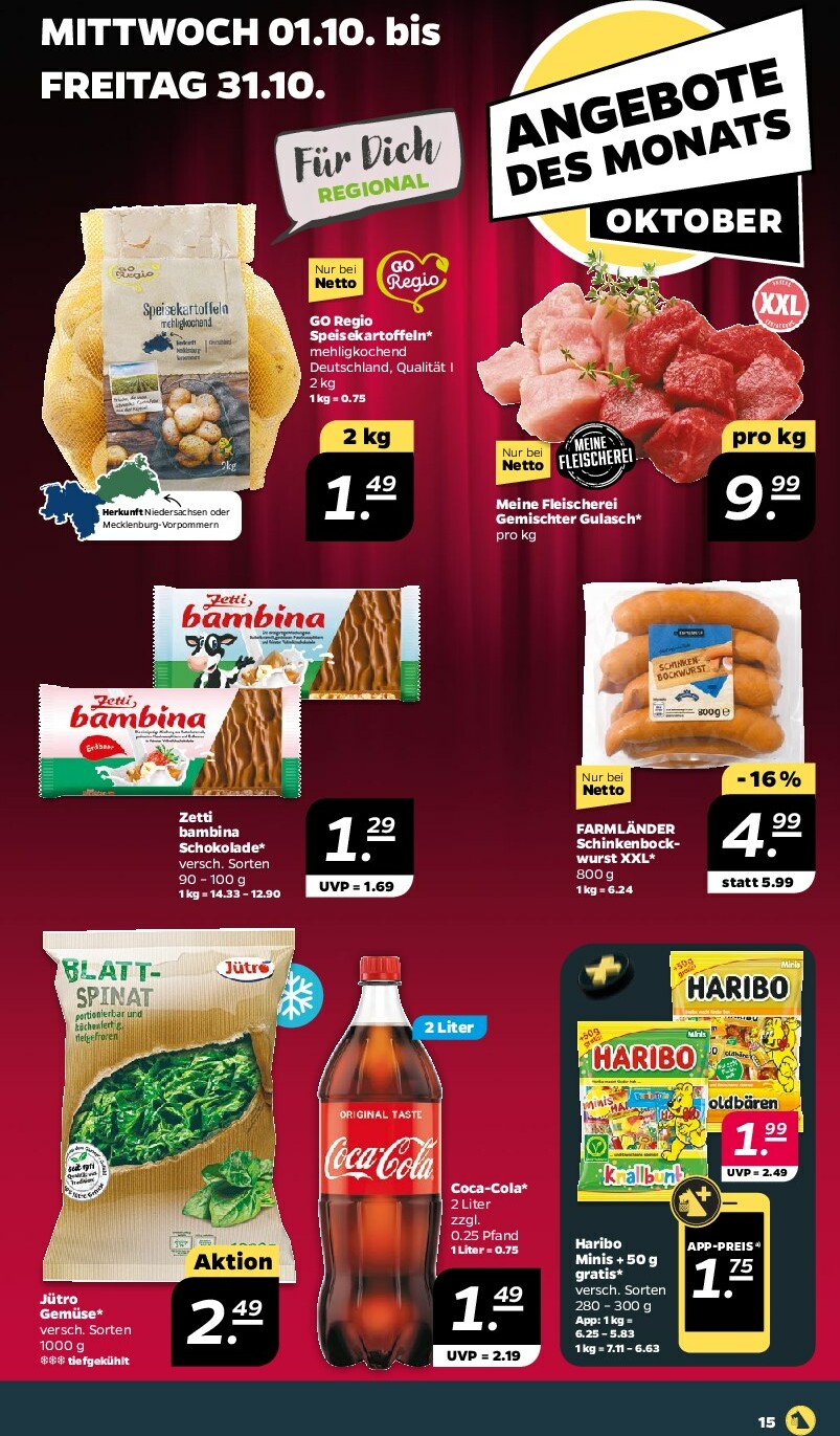 netto - Netto-Prospekt gültig vom 29.09. bis 04.10. - page: 15
