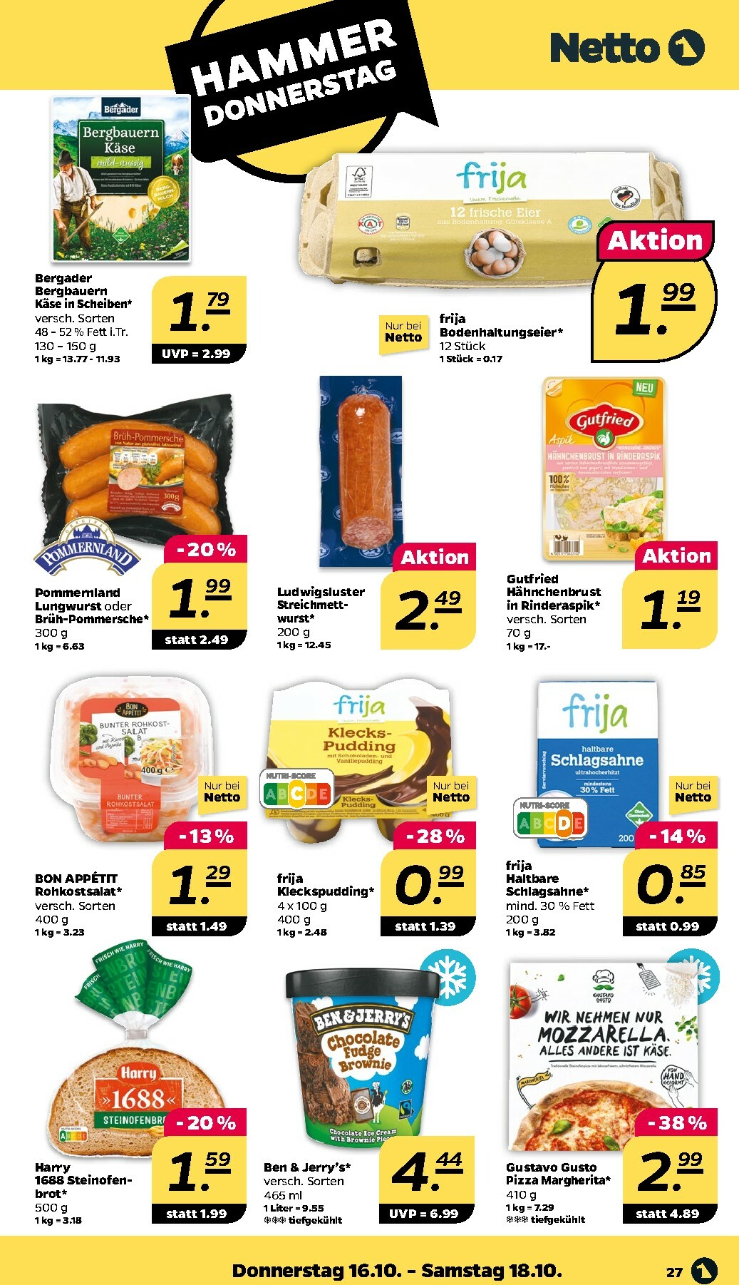 netto - Netto-Prospekt gültig vom 13.10. bis 18.10. - page: 27
