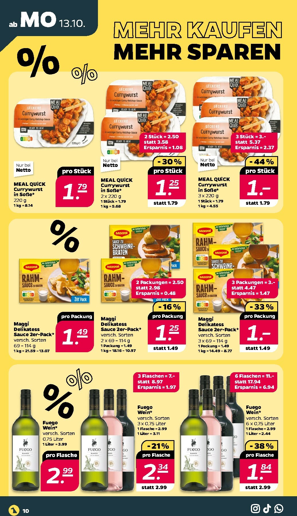 netto - Netto-Prospekt gültig vom 13.10. bis 18.10. - page: 10