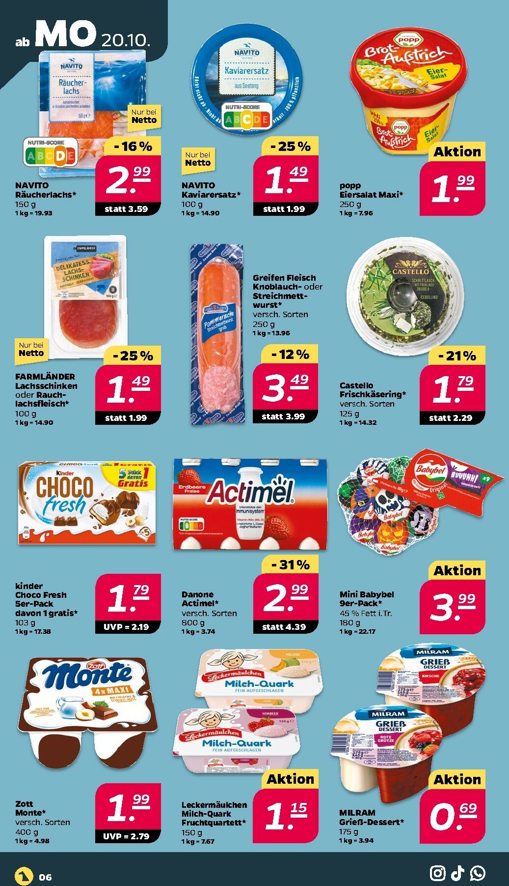 netto - Netto-Prospekt gültig vom 20.10. bis 25.10. - page: 6 netto - Netto-Prospekt gültig vom 20.10. bis 25.10. - page: 6