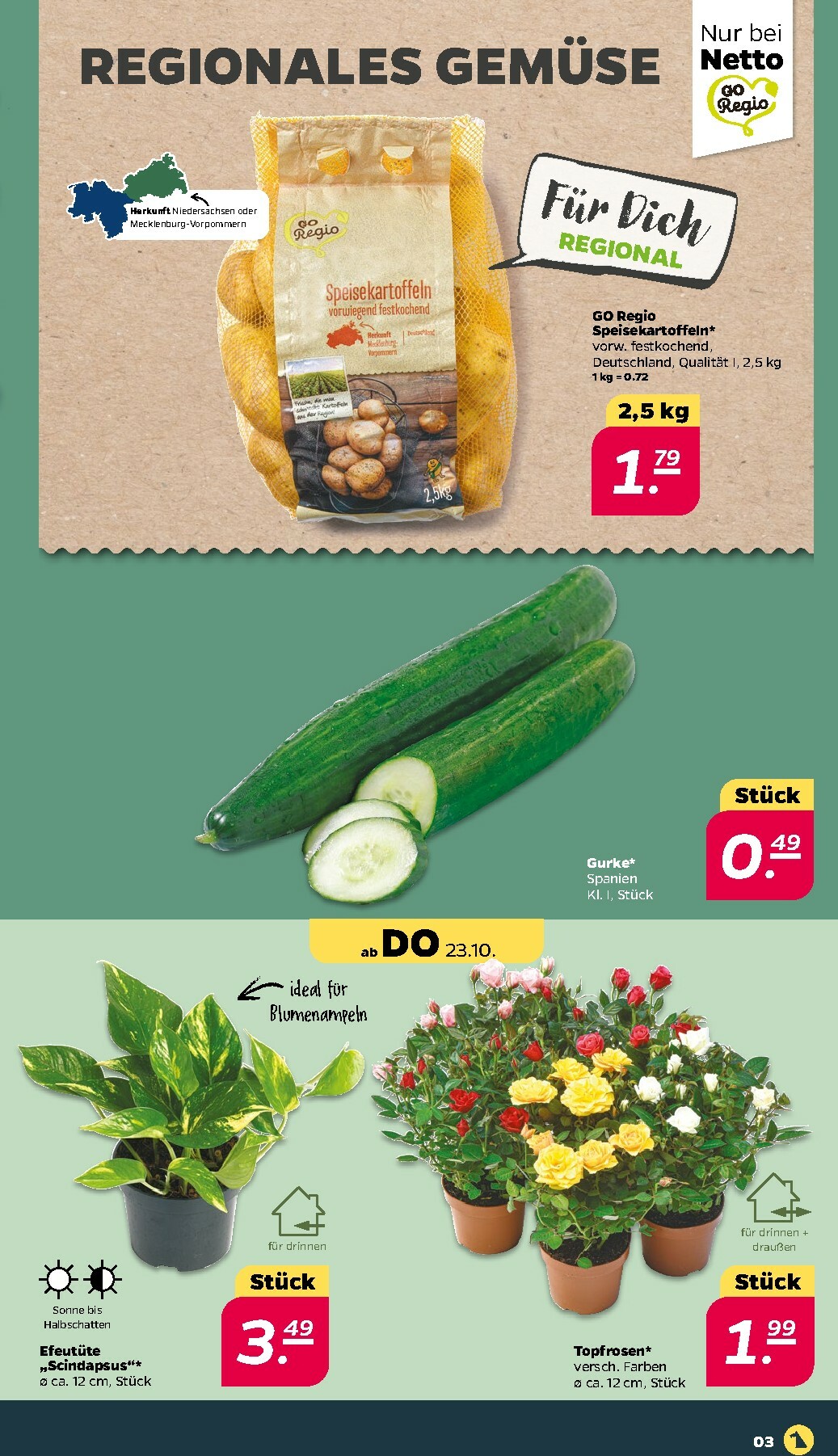 netto - Netto-Prospekt gültig vom 20.10. bis 25.10. - page: 3 netto - Netto-Prospekt gültig vom 20.10. bis 25.10. - page: 3