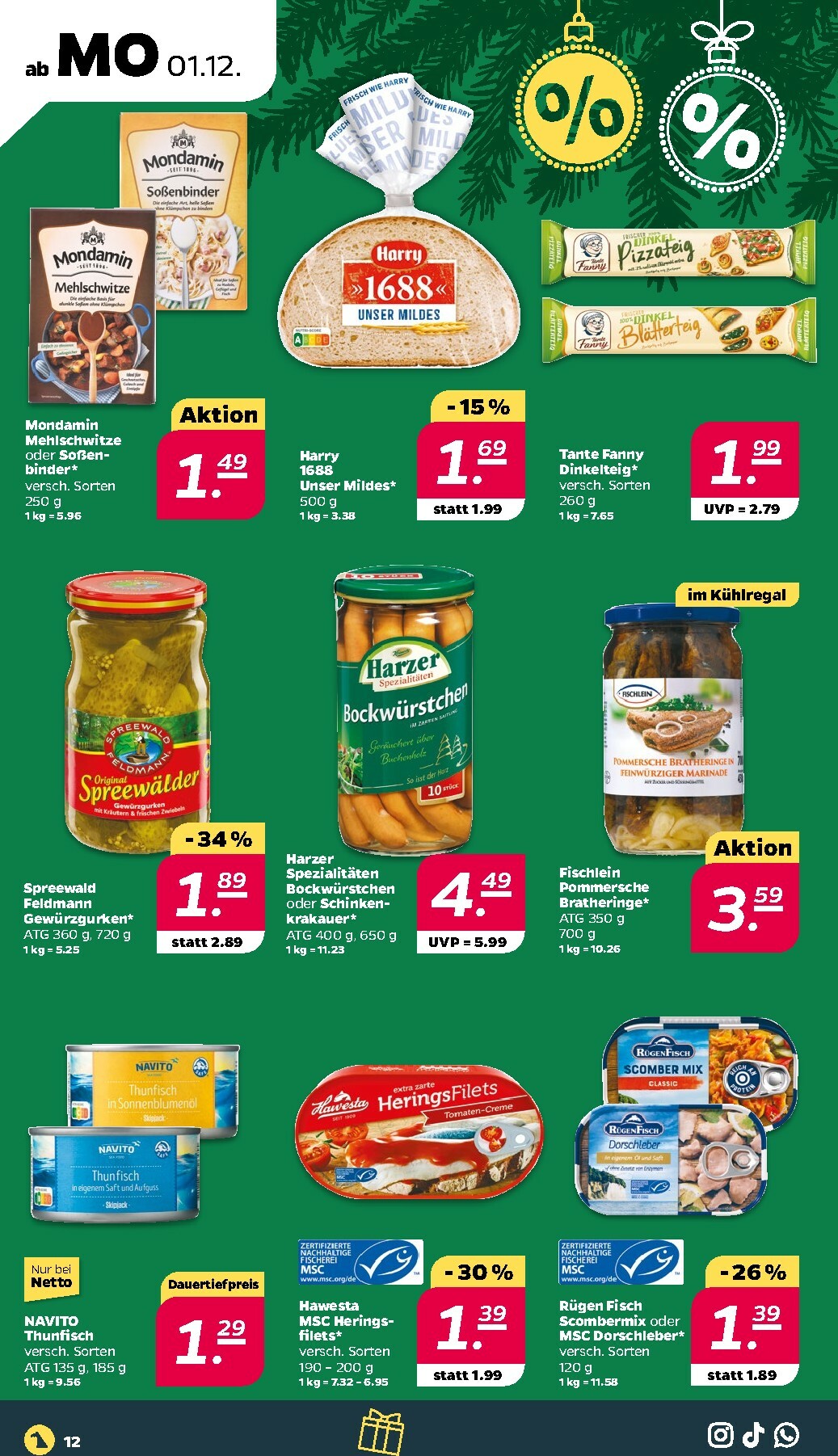 netto - Netto-Prospekt gültig vom 01.12. bis 06.12. - page: 12