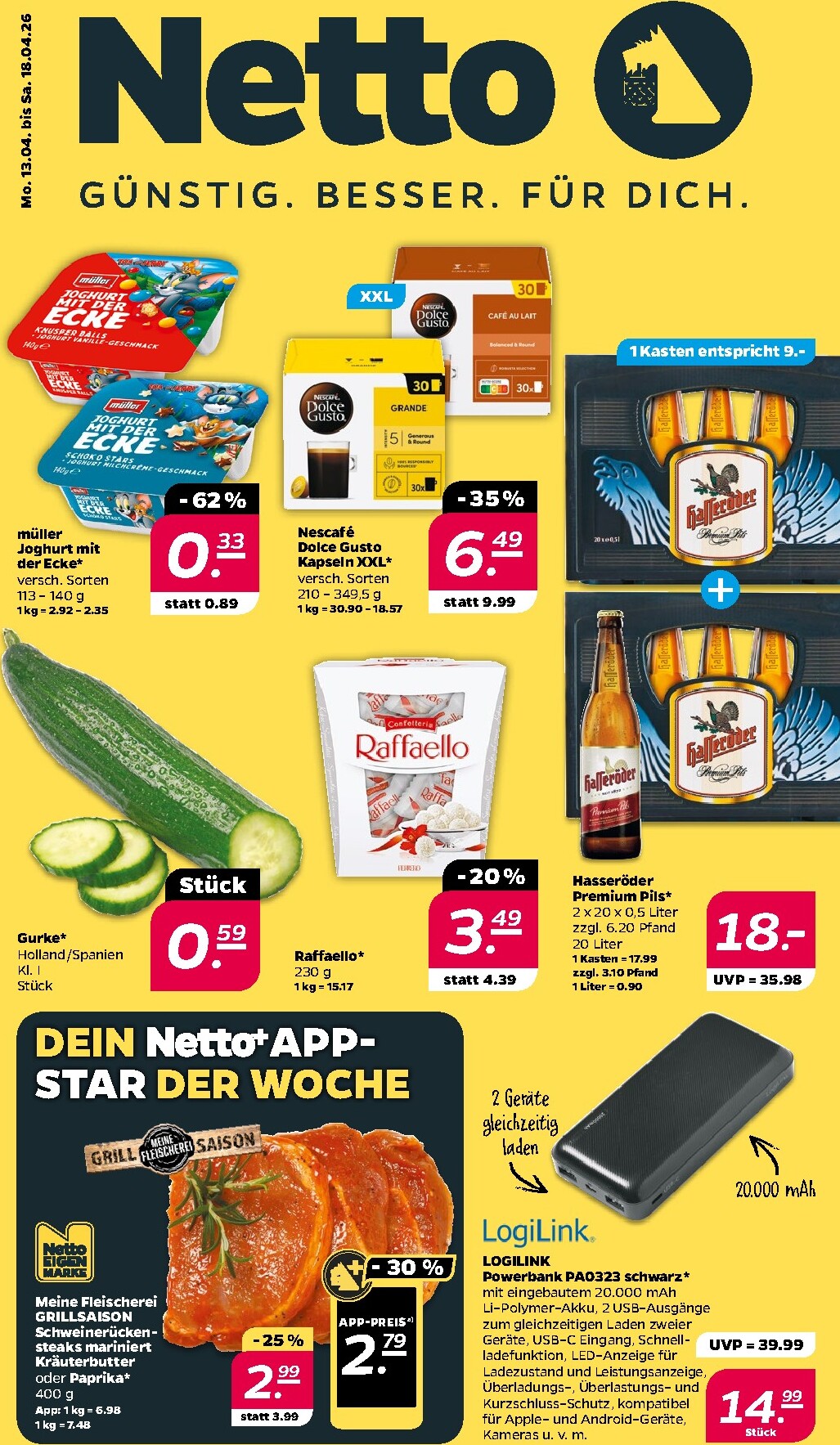 netto - Netto Prospekt nächste Woche – gültig vom Montag 13.04.2026 bis Samstag 18.04.2026