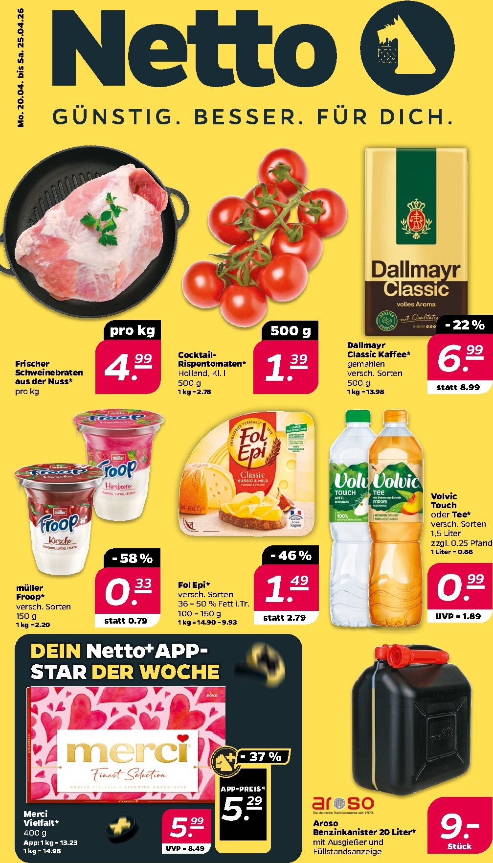 netto - Netto Prospekt nächste Woche – von Montag 20.04.2026 bis Samstag 25.04.2026