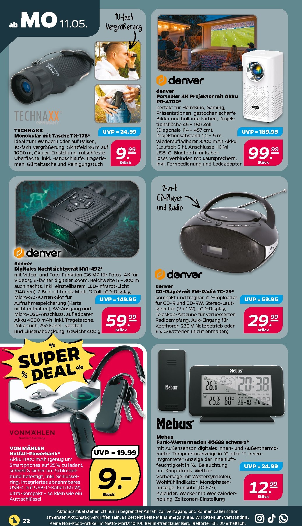 netto - Netto Prospekt nächste Woche – von Montag 11.05.2026 bis Samstag 16.05.2026 - page: 22