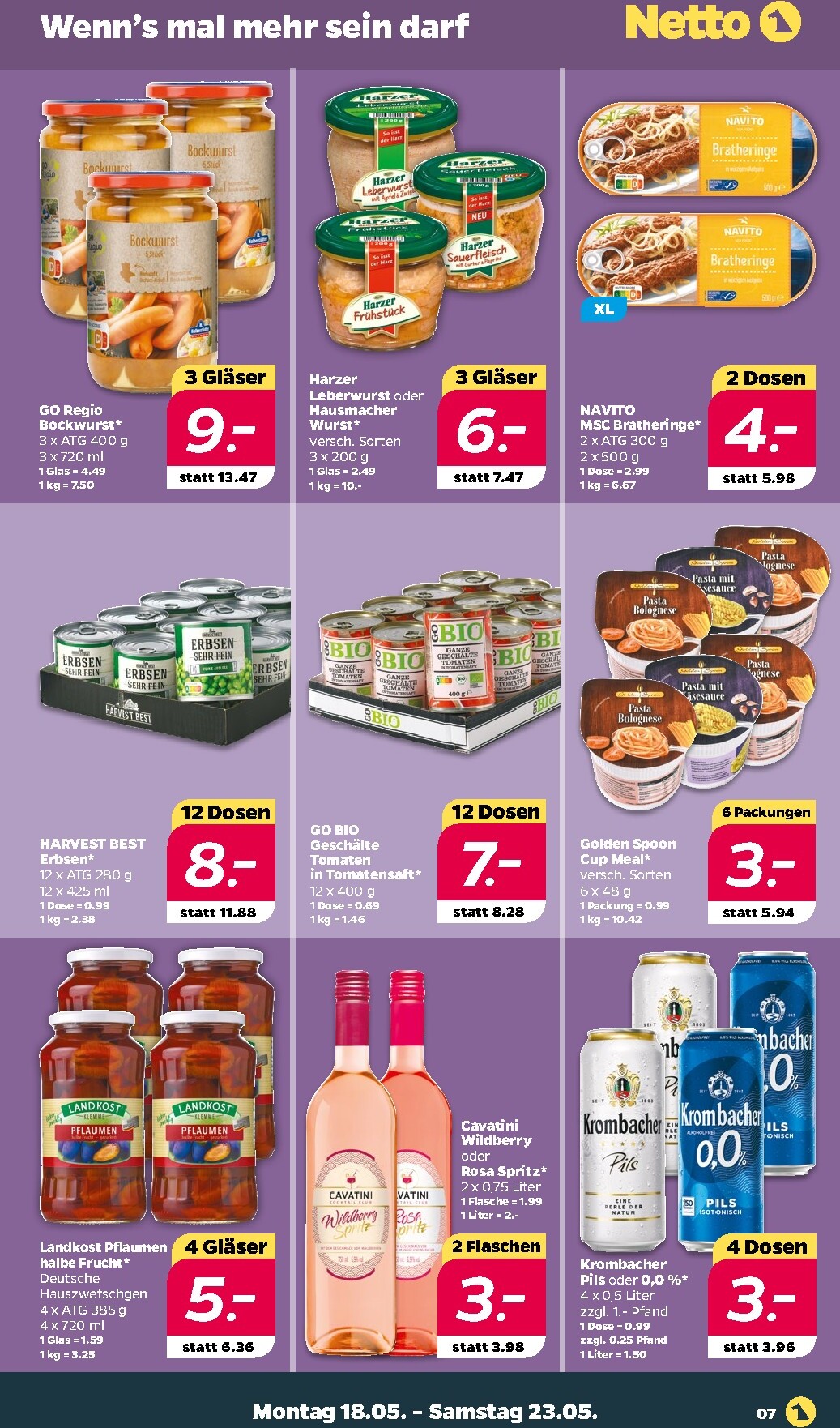 netto - Netto Prospekt nächste Woche – von Montag 18.05.2026 bis Samstag 23.05.2026 - page: 7