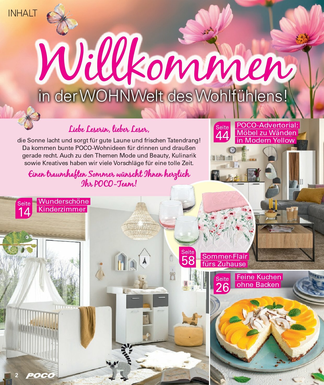 poco - Poco - Sommer Wohnwelt-Prospekt gültig vom 23.06. bis 31.08. - page: 2 poco - Poco - Sommer Wohnwelt-Prospekt gültig vom 23.06. bis 31.08. - page: 2