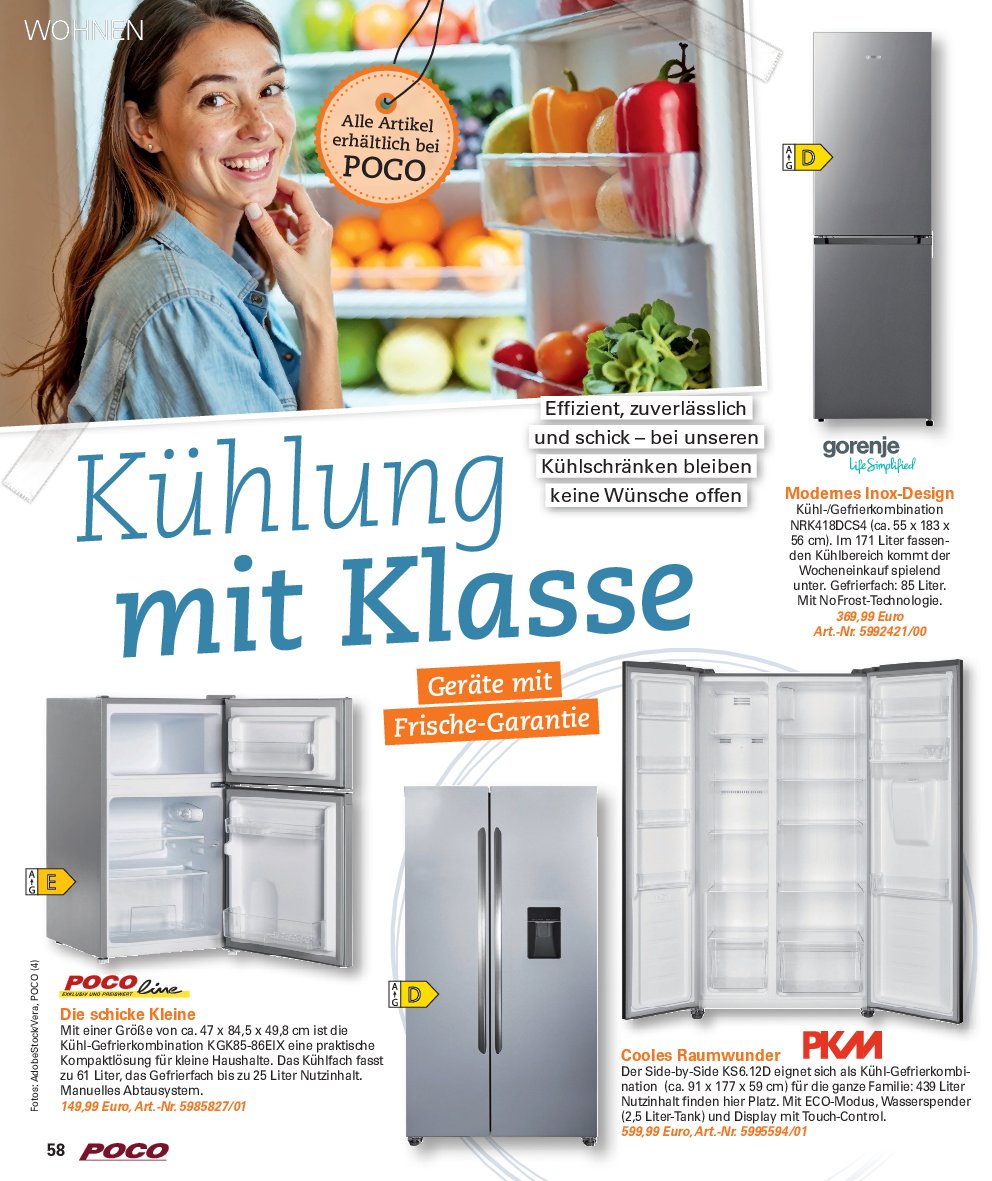 poco - Poco - Wohnwelt Herbst-Prospekt gültig vom 01.09. bis 30.11. - page: 58