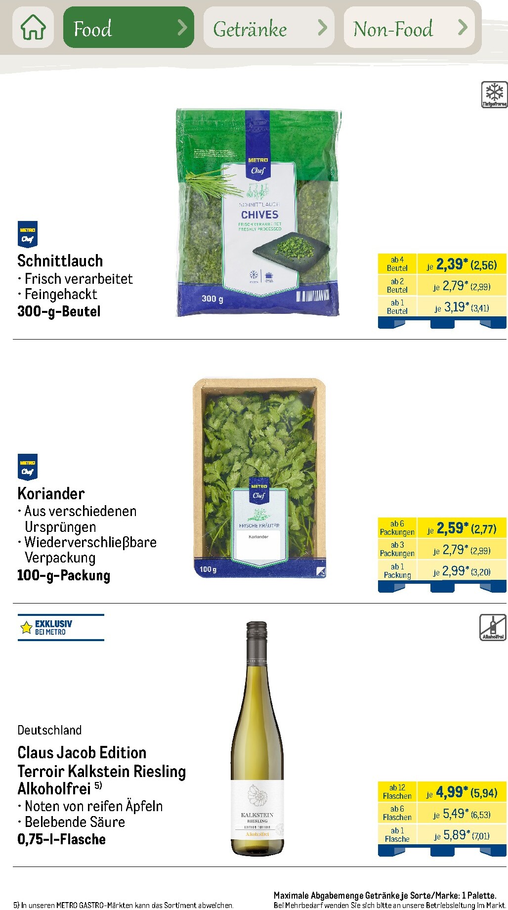 metro - Metro - Saisonkatalog Outdoor Dining Prospekt nächste Woche – von Montag 01.06.2026 bis Freitag 31.07.2026 - page: 21