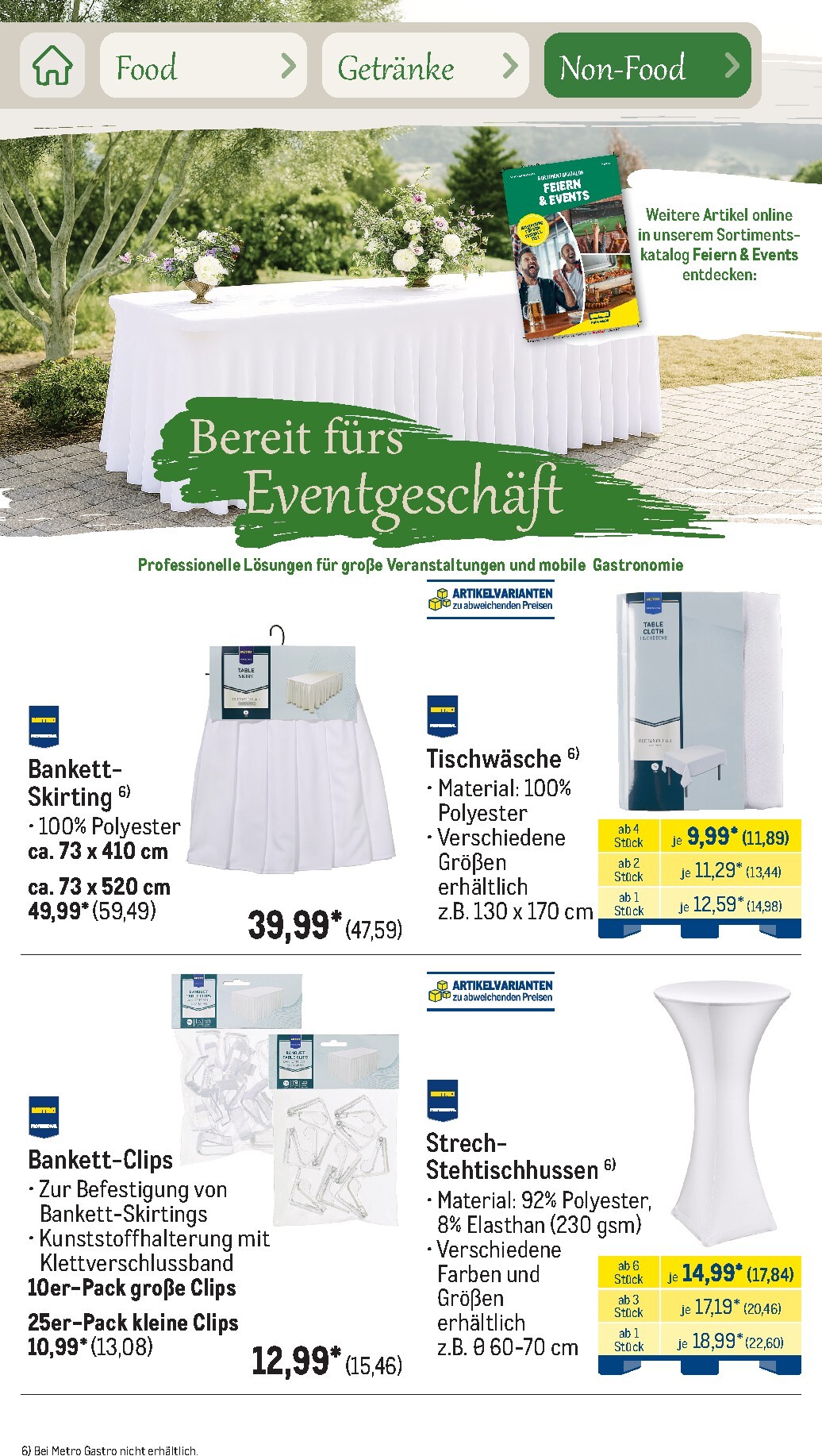 metro - Metro - Saisonkatalog Outdoor Dining Prospekt nächste Woche – von Montag 01.06.2026 bis Freitag 31.07.2026 - page: 89