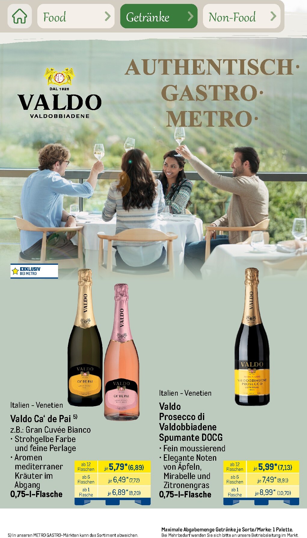metro - Metro - Saisonkatalog Outdoor Dining Prospekt nächste Woche – von Montag 01.06.2026 bis Freitag 31.07.2026 - page: 37