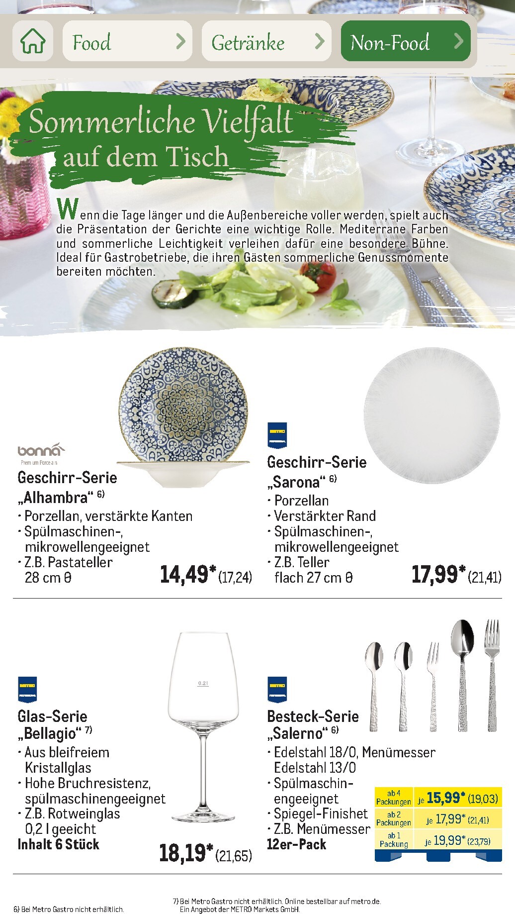 metro - Metro - Saisonkatalog Outdoor Dining Prospekt nächste Woche – von Montag 01.06.2026 bis Freitag 31.07.2026 - page: 83