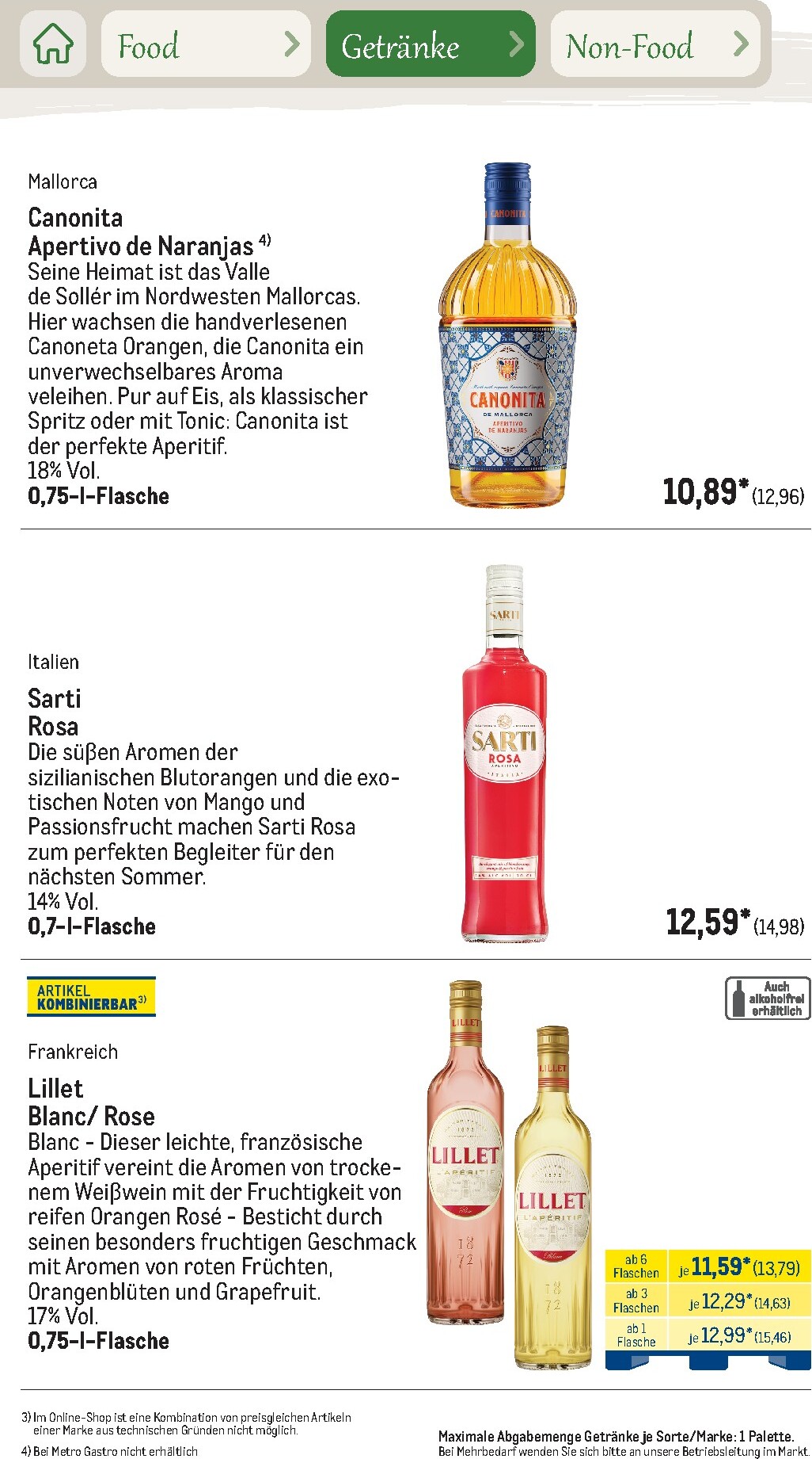 metro - Metro - Saisonkatalog Outdoor Dining Prospekt – von Montag 01.06.2026 bis Freitag 31.07.2026 - page: 72