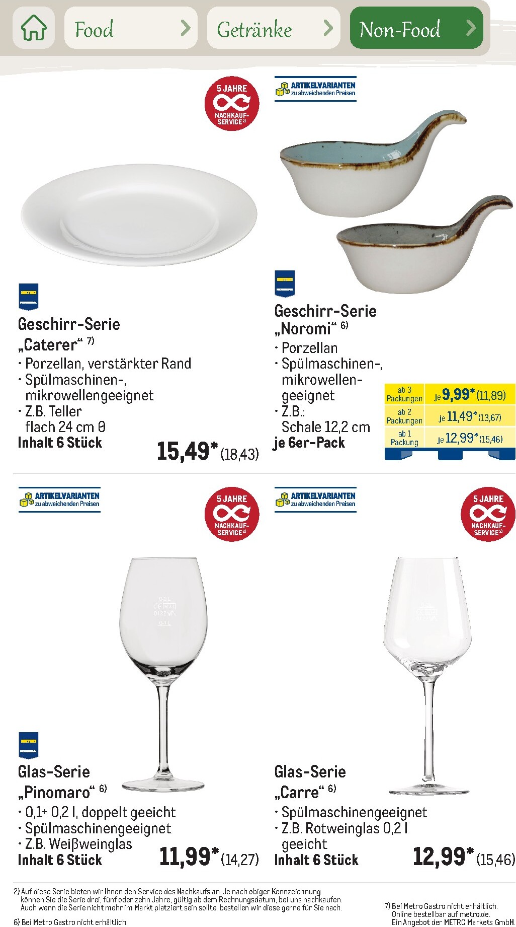 metro - Metro - Saisonkatalog Outdoor Dining Prospekt – von Montag 01.06.2026 bis Freitag 31.07.2026 - page: 92
