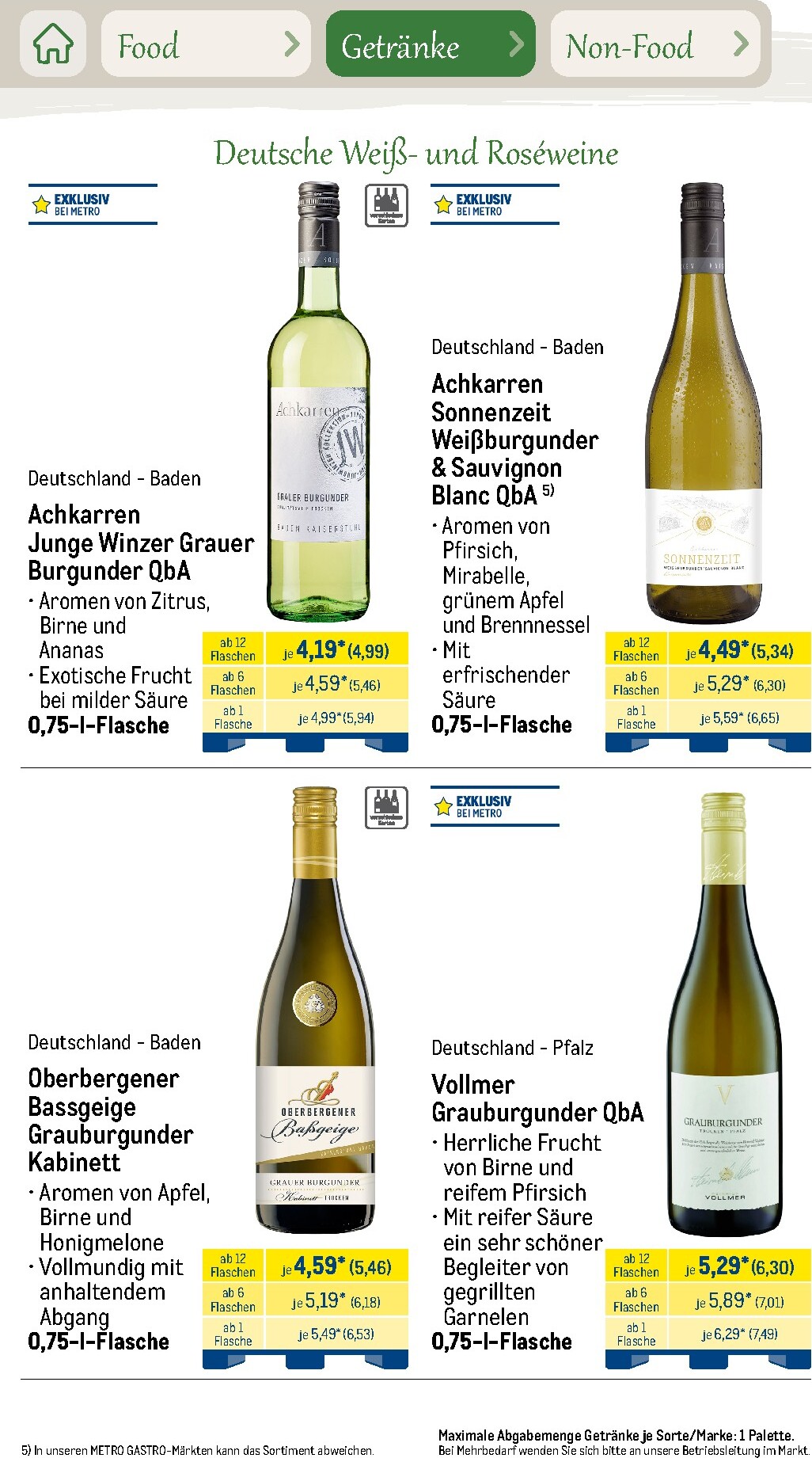 metro - Metro - Saisonkatalog Outdoor Dining Prospekt – von Montag 01.06.2026 bis Freitag 31.07.2026 - page: 45