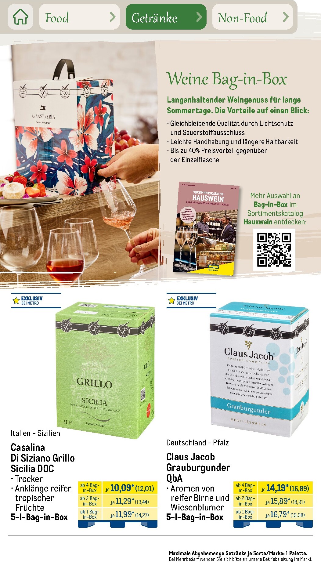 metro - Metro - Saisonkatalog Outdoor Dining Prospekt – von Montag 01.06.2026 bis Freitag 31.07.2026 - page: 68