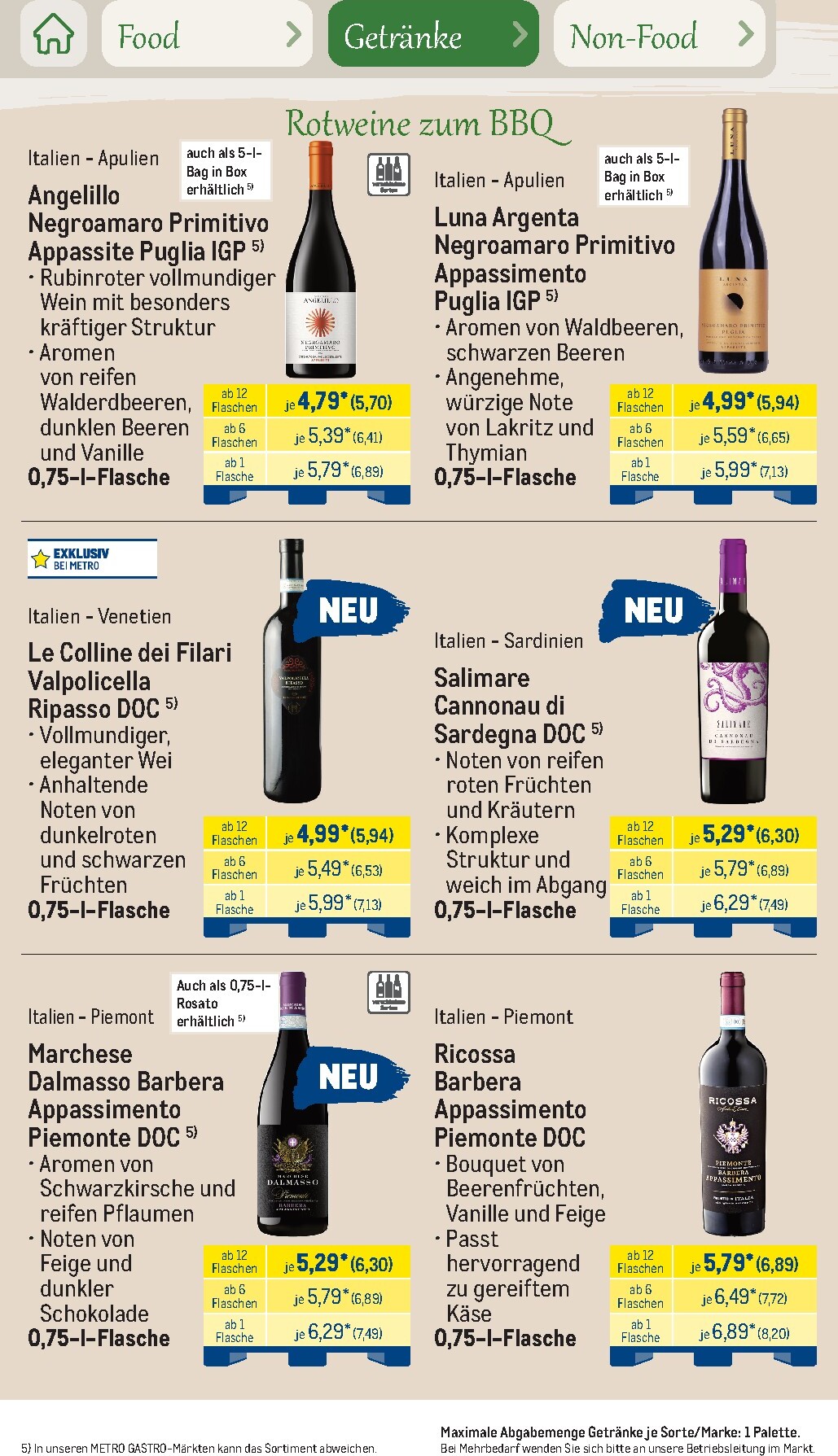 metro - Metro - Saisonkatalog Outdoor Dining Prospekt – von Montag 01.06.2026 bis Freitag 31.07.2026 - page: 55