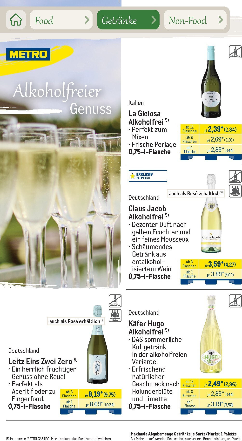 metro - Metro - Saisonkatalog Outdoor Dining Prospekt – von Montag 01.06.2026 bis Freitag 31.07.2026 - page: 64