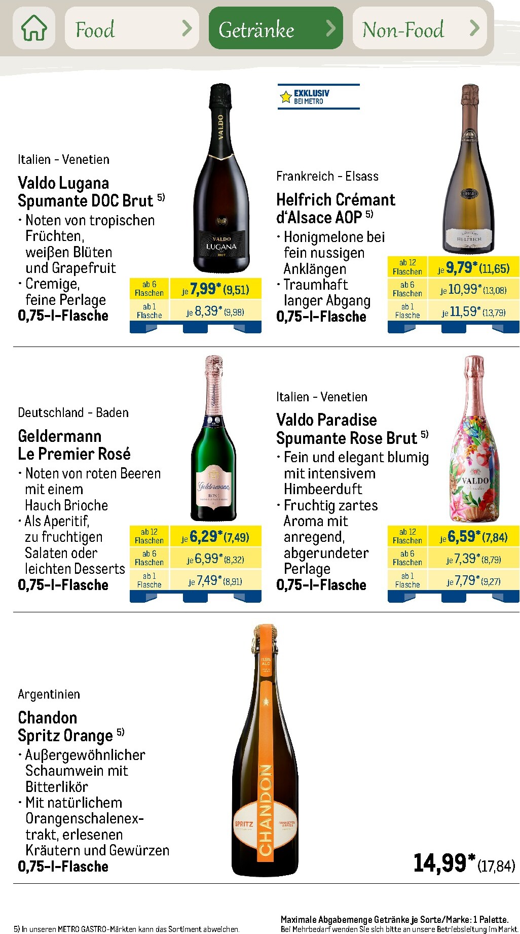 metro - Metro - Saisonkatalog Outdoor Dining Prospekt – von Montag 01.06.2026 bis Freitag 31.07.2026 - page: 40