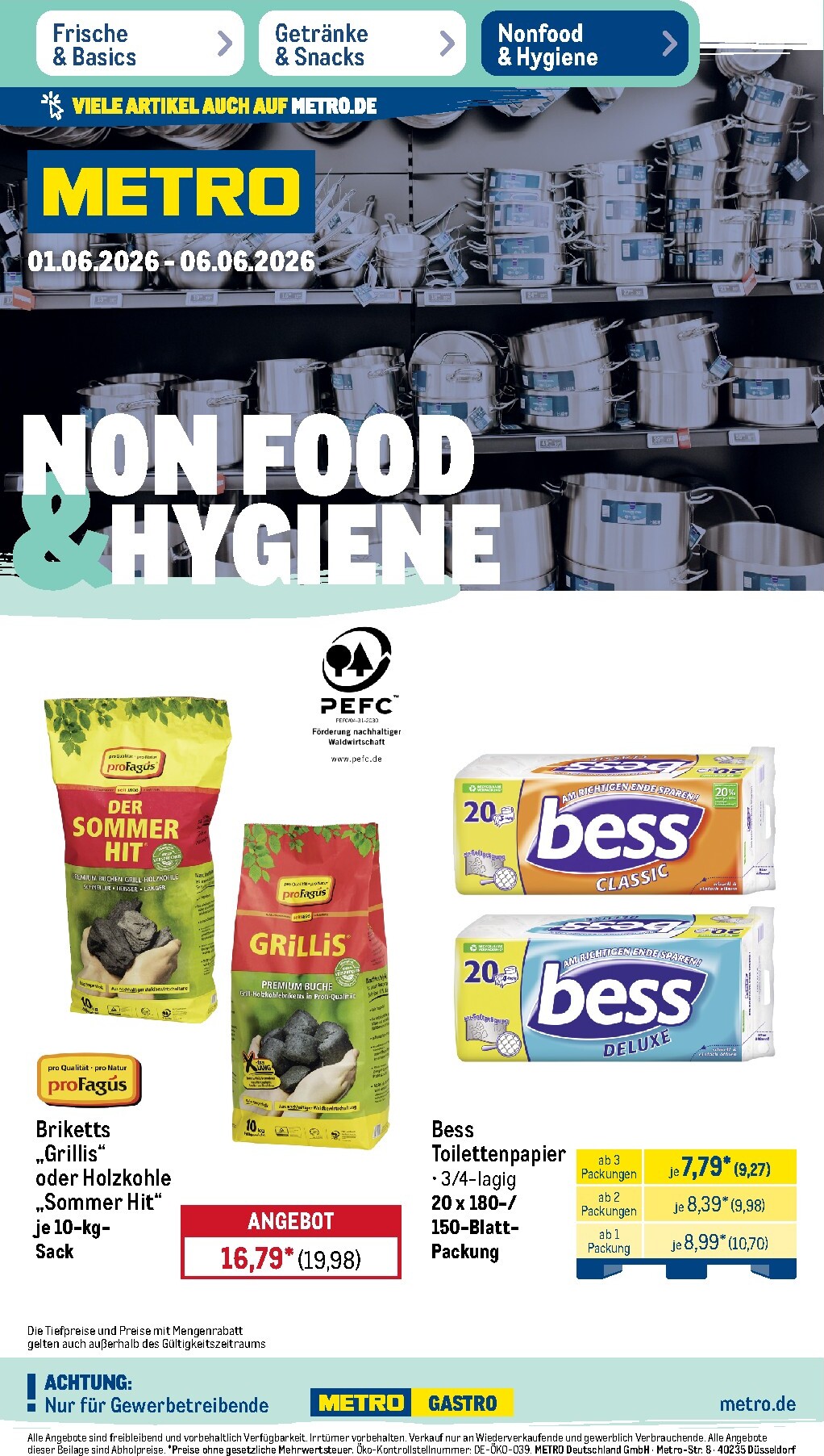 metro - Metro - NonFood-Angebote Prospekt – von Montag 01.06.2026 bis Samstag 06.06.2026 - page: 1