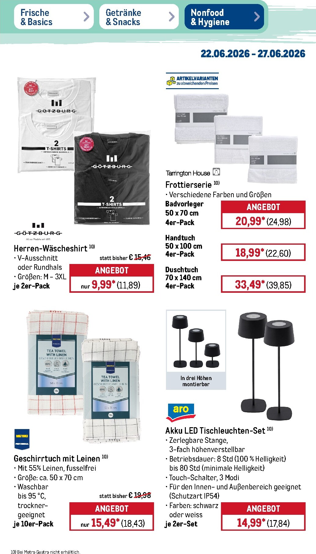 metro - Metro - Non Food Prospekt – von Montag 22.06.2026 bis Samstag 27.06.2026 - page: 6