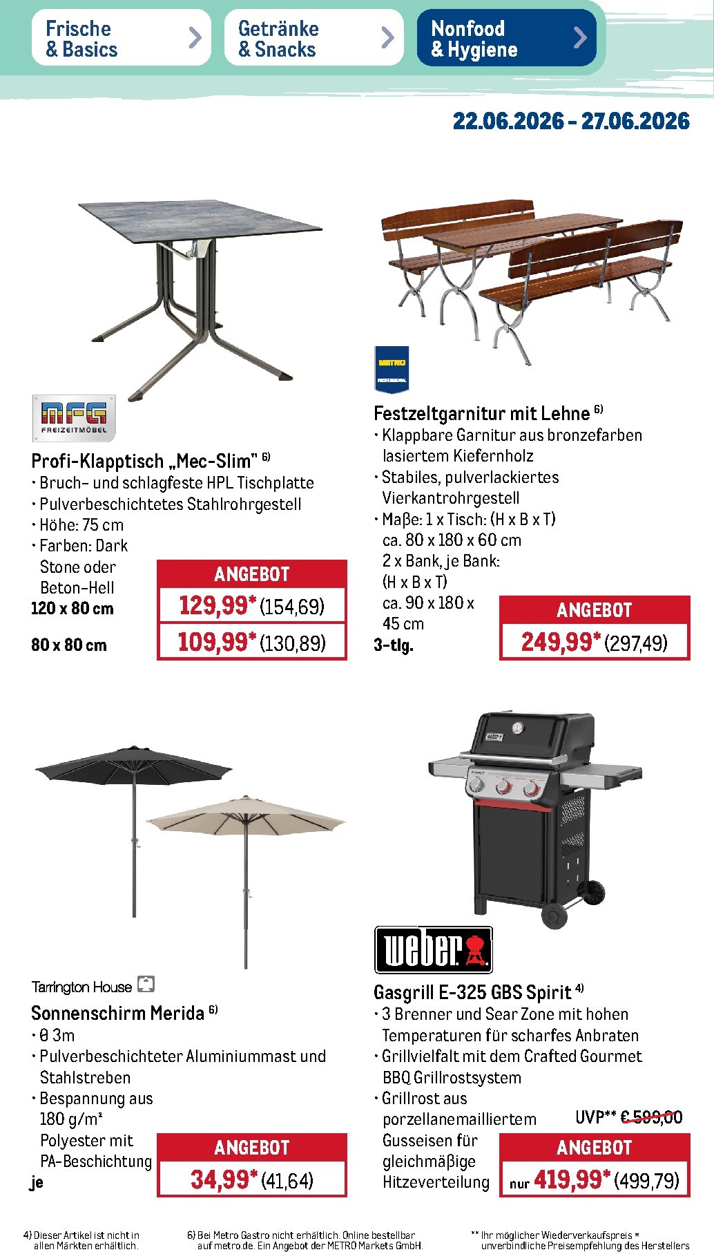 metro - Metro - Non Food Prospekt – von Montag 22.06.2026 bis Samstag 27.06.2026 - page: 9