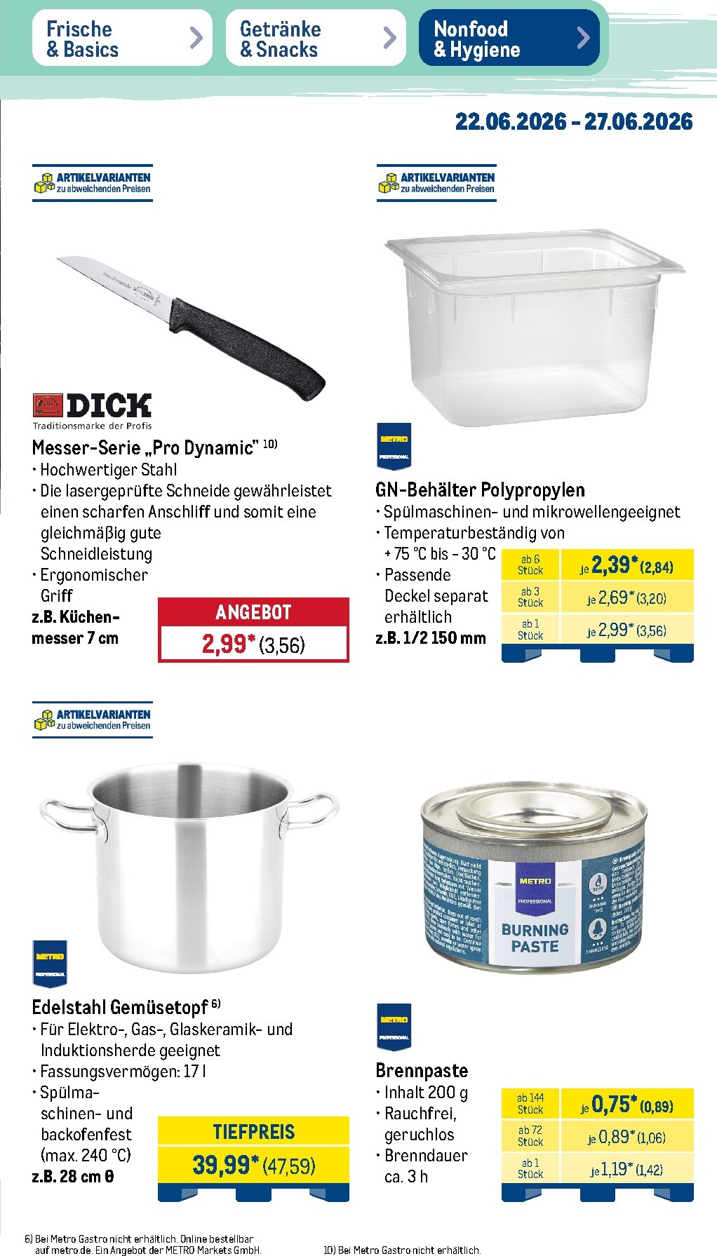 metro - Metro - Non Food Prospekt – von Montag 22.06.2026 bis Samstag 27.06.2026 - page: 2