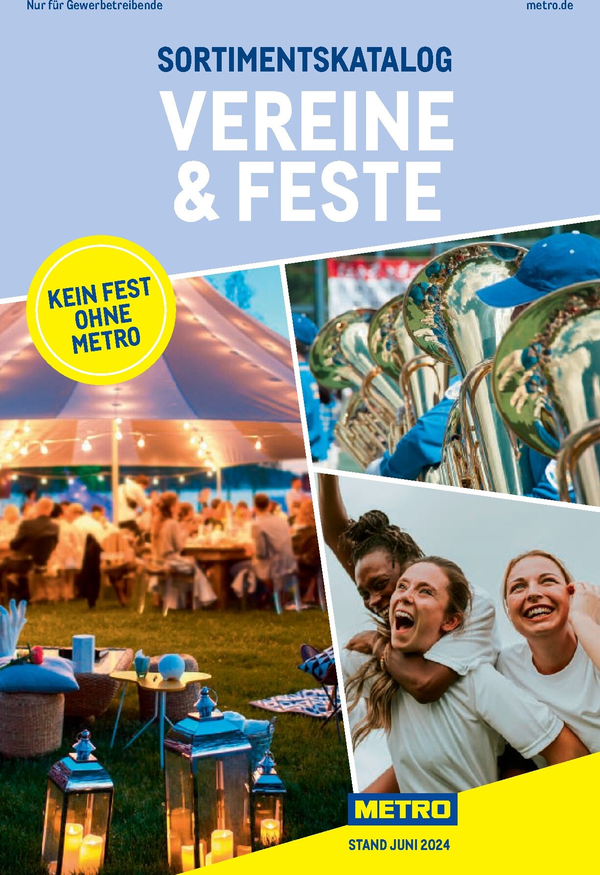 metro - Metro - Sortimentskatalog Vereine & Feste Prospekt – von Sonntag 21.06.2026 bis Donnerstag 31.12.2026