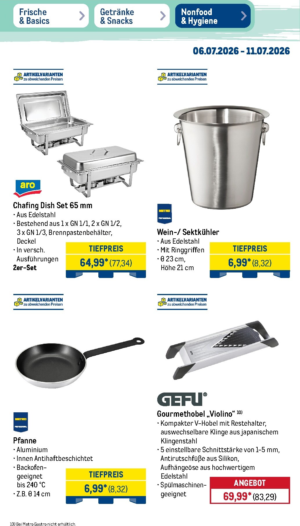 metro - Metro - NonFood Prospekt nächste Woche – von Montag 06.07.2026 bis Samstag 11.07.2026 - page: 2