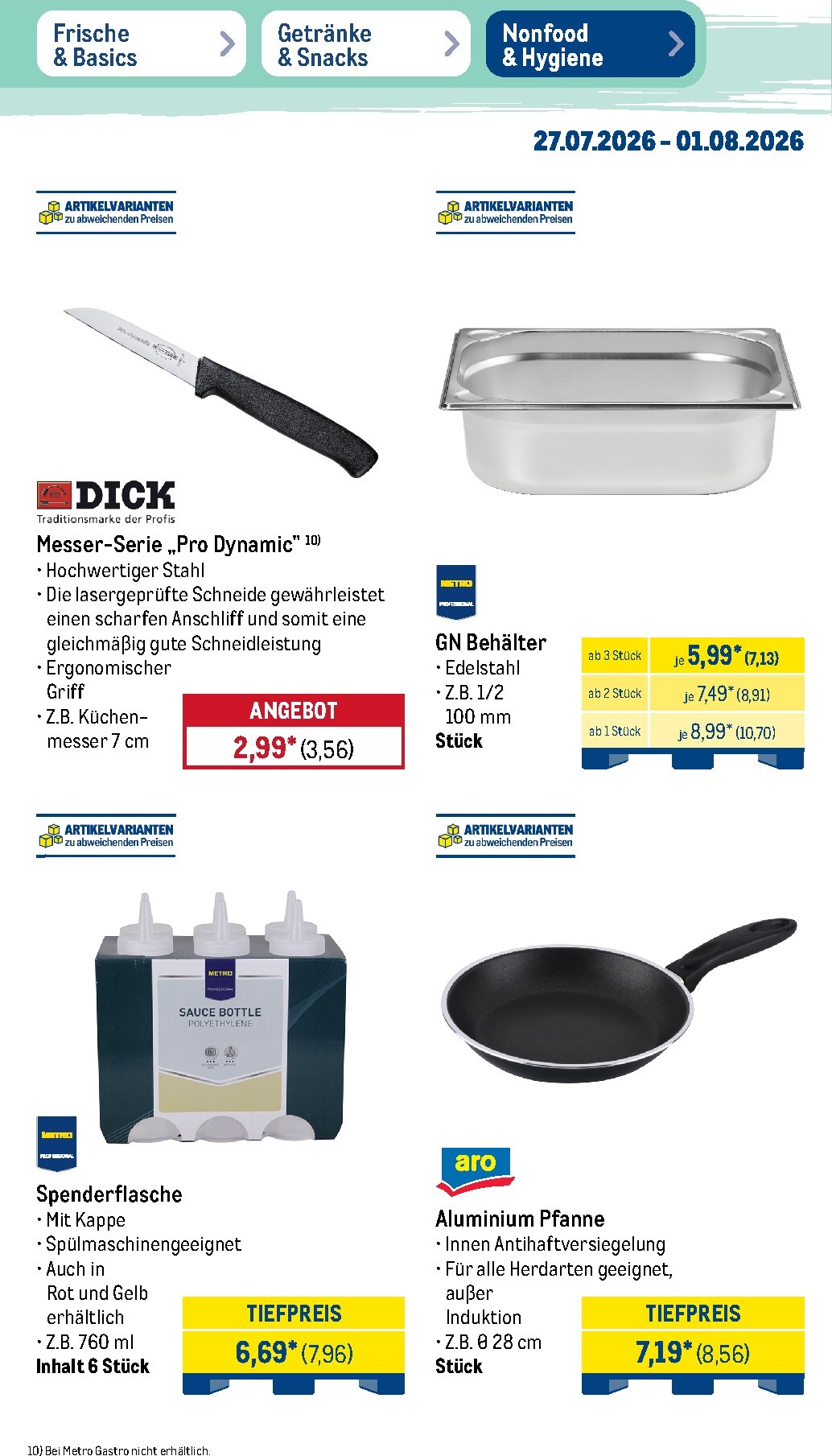 metro - Metro - NonFood Prospekt nächste Woche – von Montag 27.07.2026 bis Samstag 01.08.2026 - page: 9
