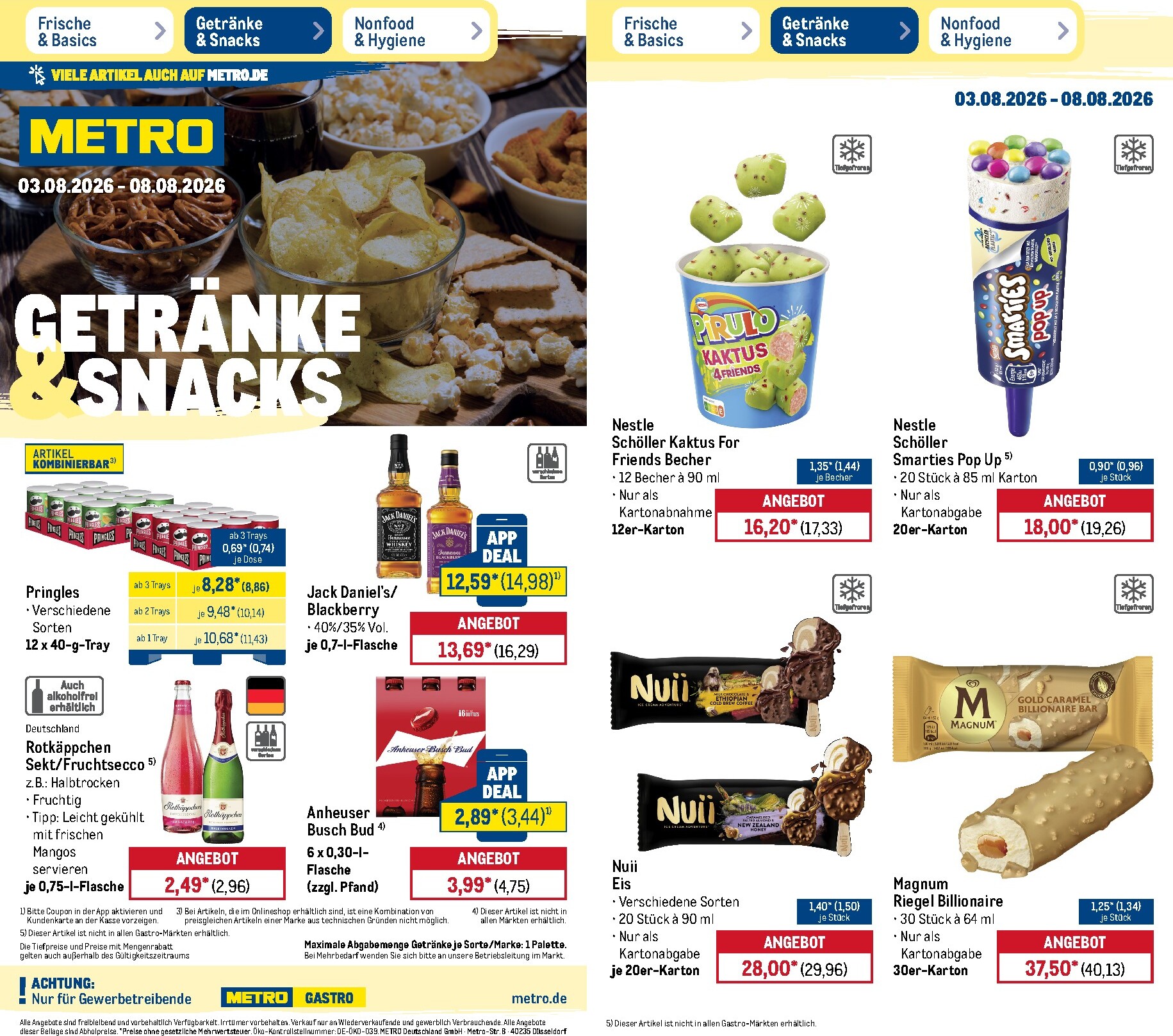 metro - Metro - Frische & Basics Prospekt nächste Woche – von Montag 03.08.2026 bis Samstag 08.08.2026 - page: 12