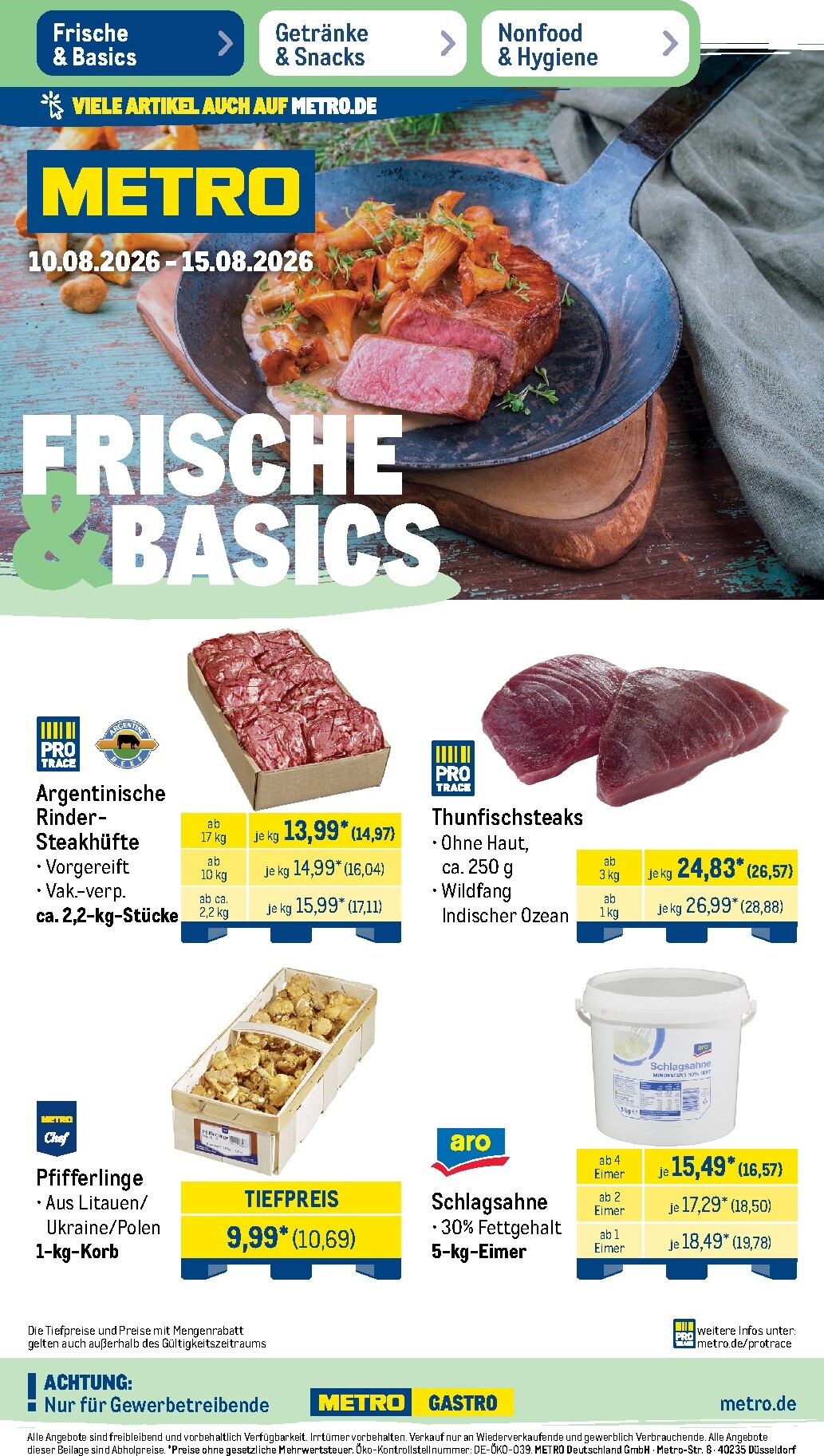 metro - Metro Prospekt – von Montag 10.08.2026 bis Samstag 15.08.2026