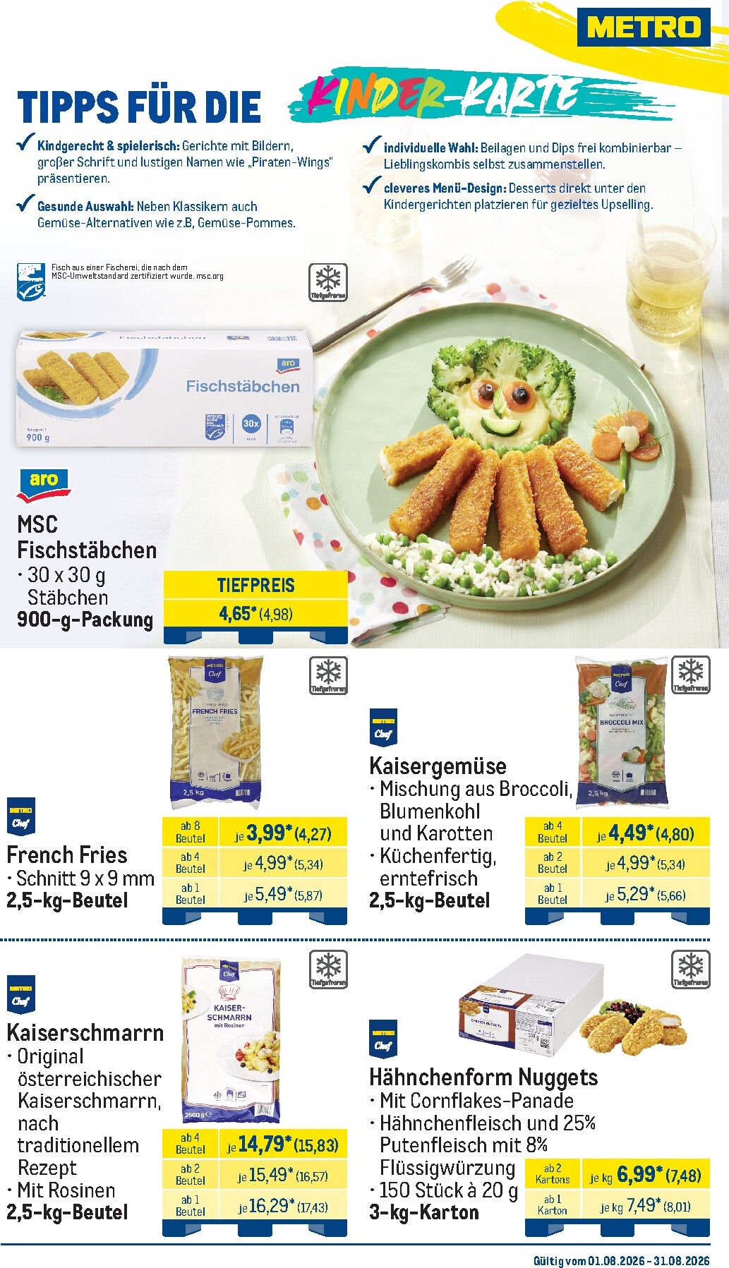 metro - Metro - Monats-Menü Prospekt – von Samstag 01.08.2026 bis Montag 31.08.2026 - page: 15