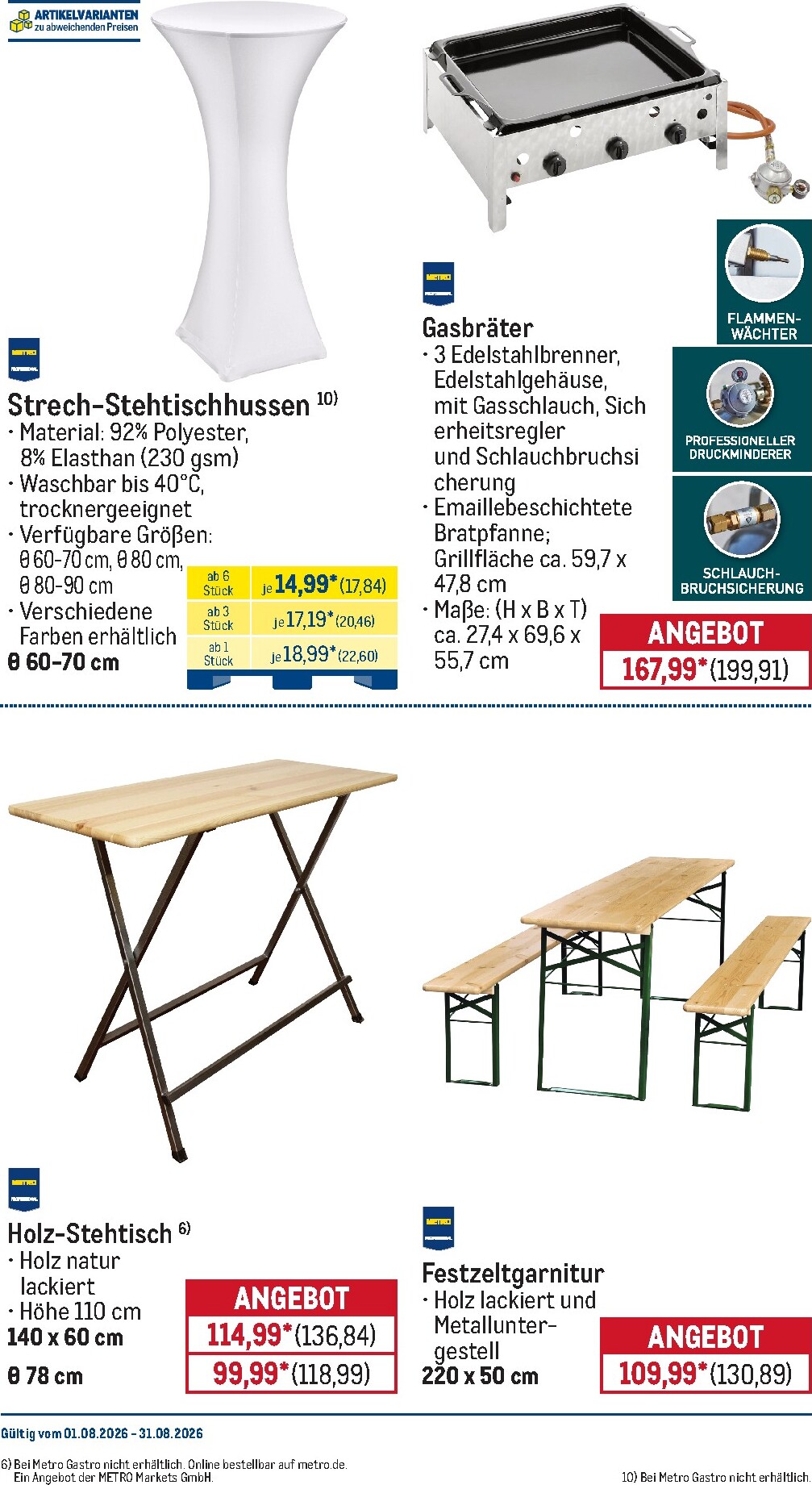 metro - Metro - Monats-Menü Prospekt – von Samstag 01.08.2026 bis Montag 31.08.2026 - page: 36