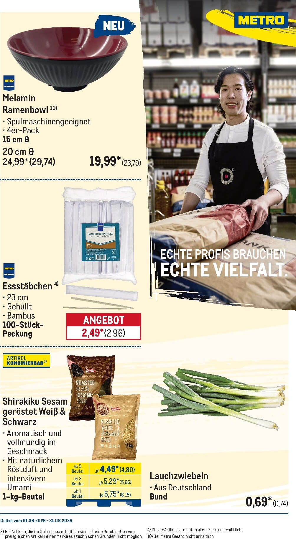 metro - Metro - Monats-Menü Prospekt – von Samstag 01.08.2026 bis Montag 31.08.2026 - page: 8