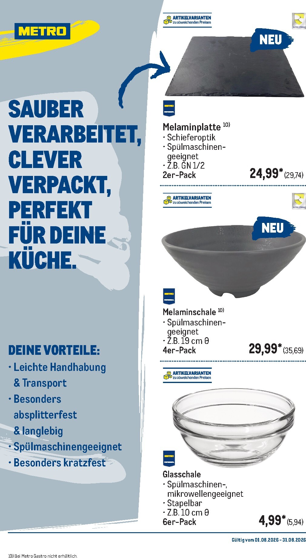 metro - Metro - Monats-Menü Prospekt – von Samstag 01.08.2026 bis Montag 31.08.2026 - page: 37