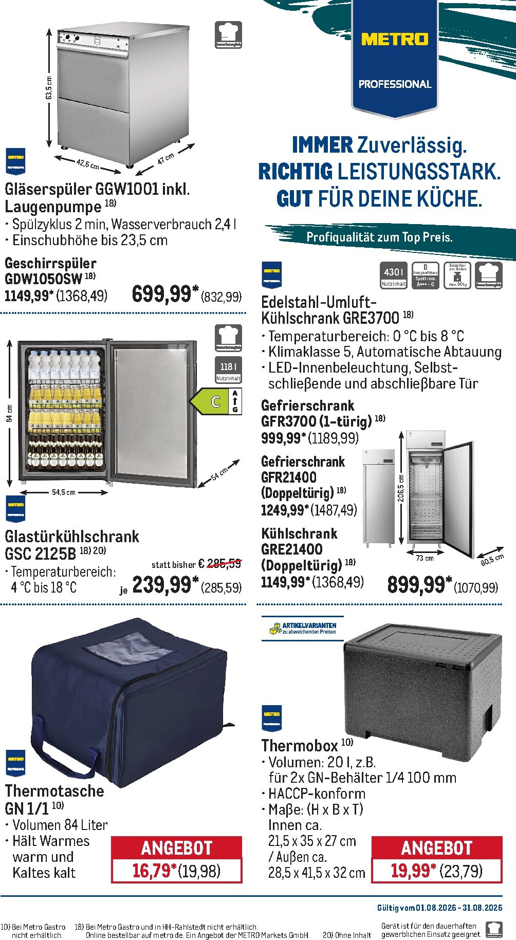 metro - Metro - Monats-Menü Prospekt – von Samstag 01.08.2026 bis Montag 31.08.2026 - page: 40