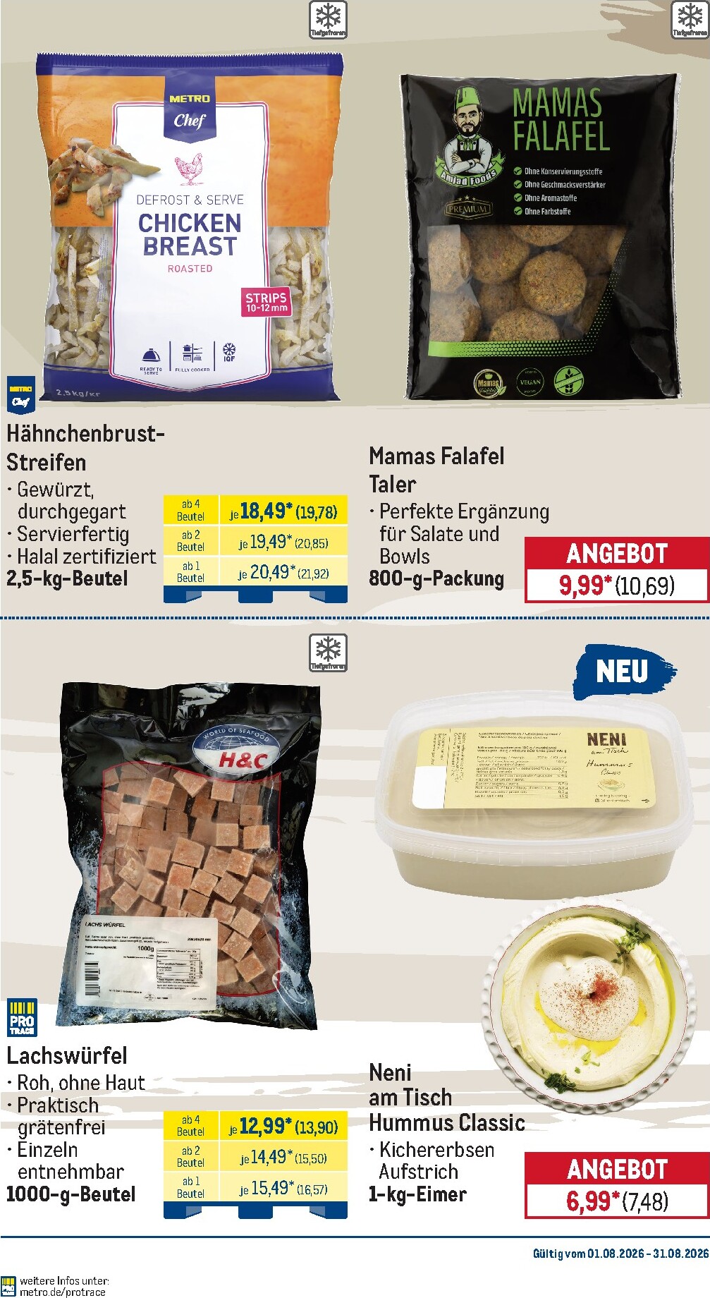 metro - Metro - Monats-Menü Prospekt – von Samstag 01.08.2026 bis Montag 31.08.2026 - page: 3