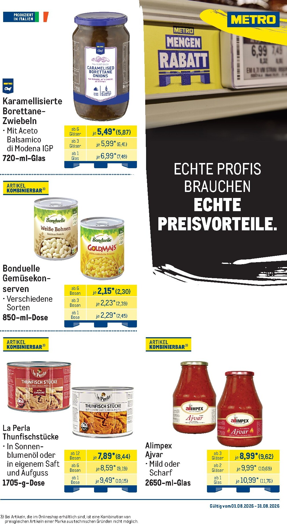 metro - Metro - Monats-Menü Prospekt – von Samstag 01.08.2026 bis Montag 31.08.2026 - page: 21